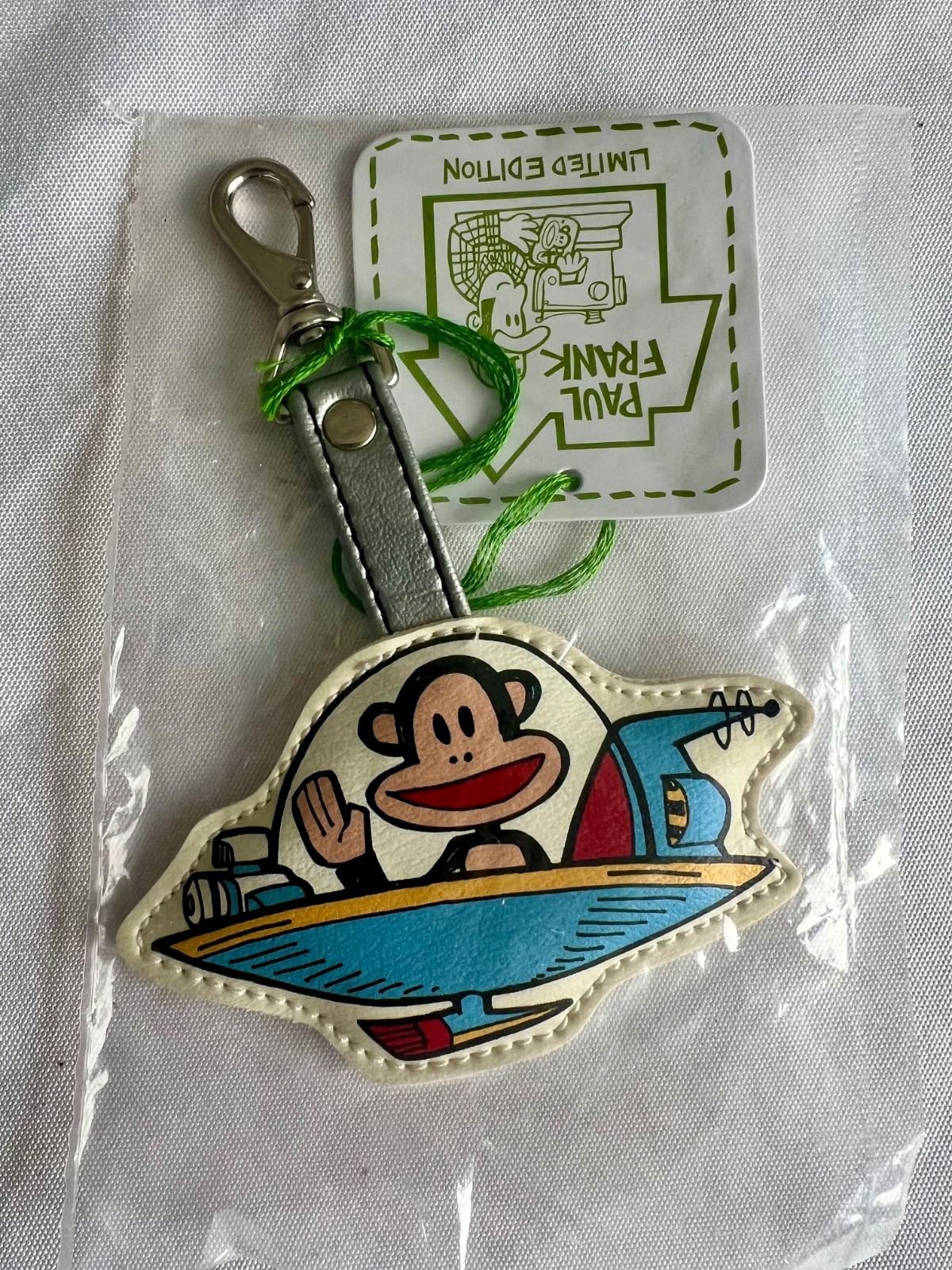 Paul Frank Julius The Monkey Spaceship/Plane Key Chain Bag Clip Charm