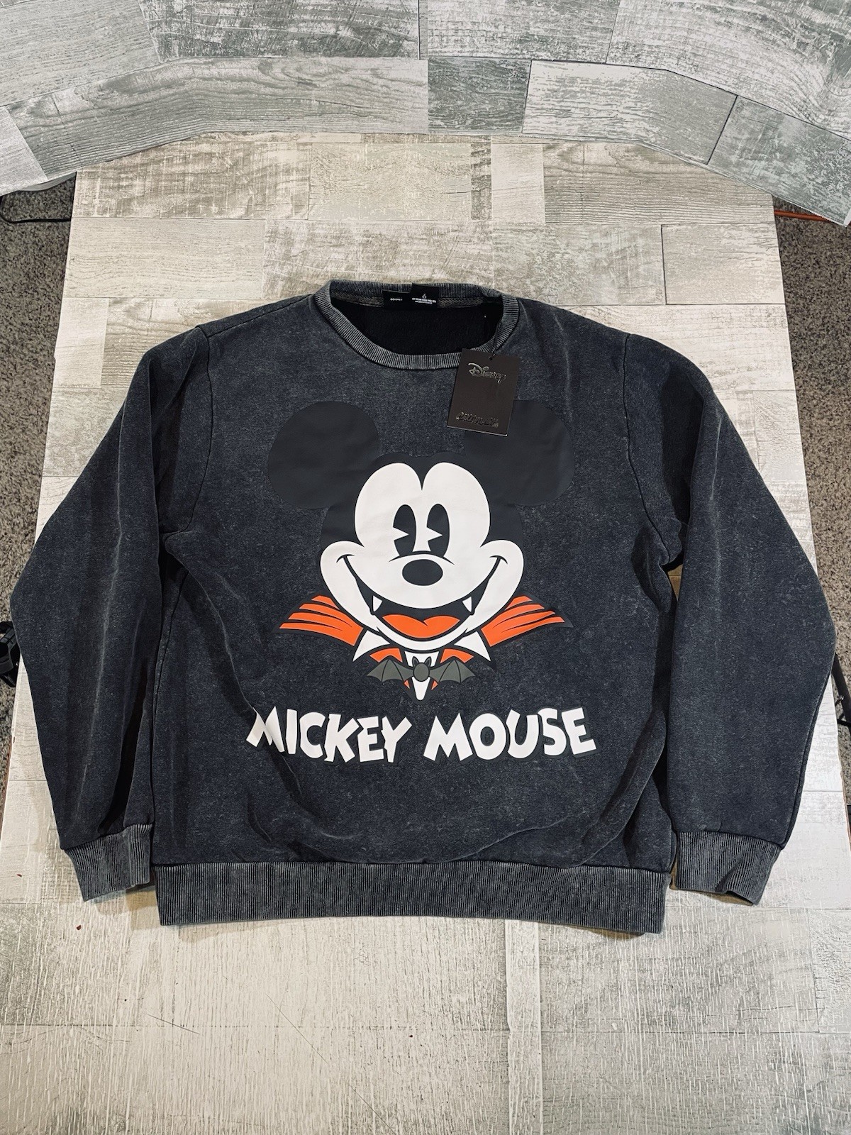 Cakeworthy X Disney Vampire Dracula Mickey Mouse Adult Medium Sweatshirt