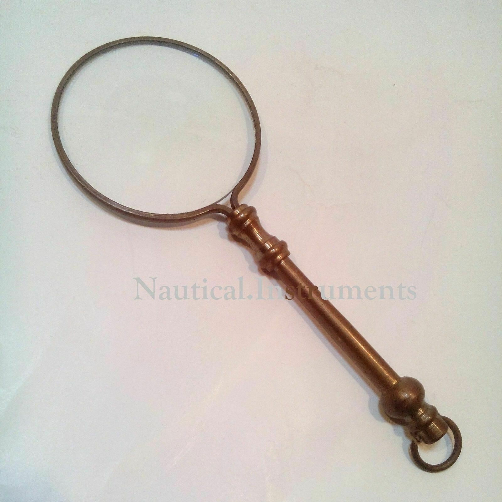 Maritime Magnifier Vintage Brass Antique Handle Magnifier for Men Gift