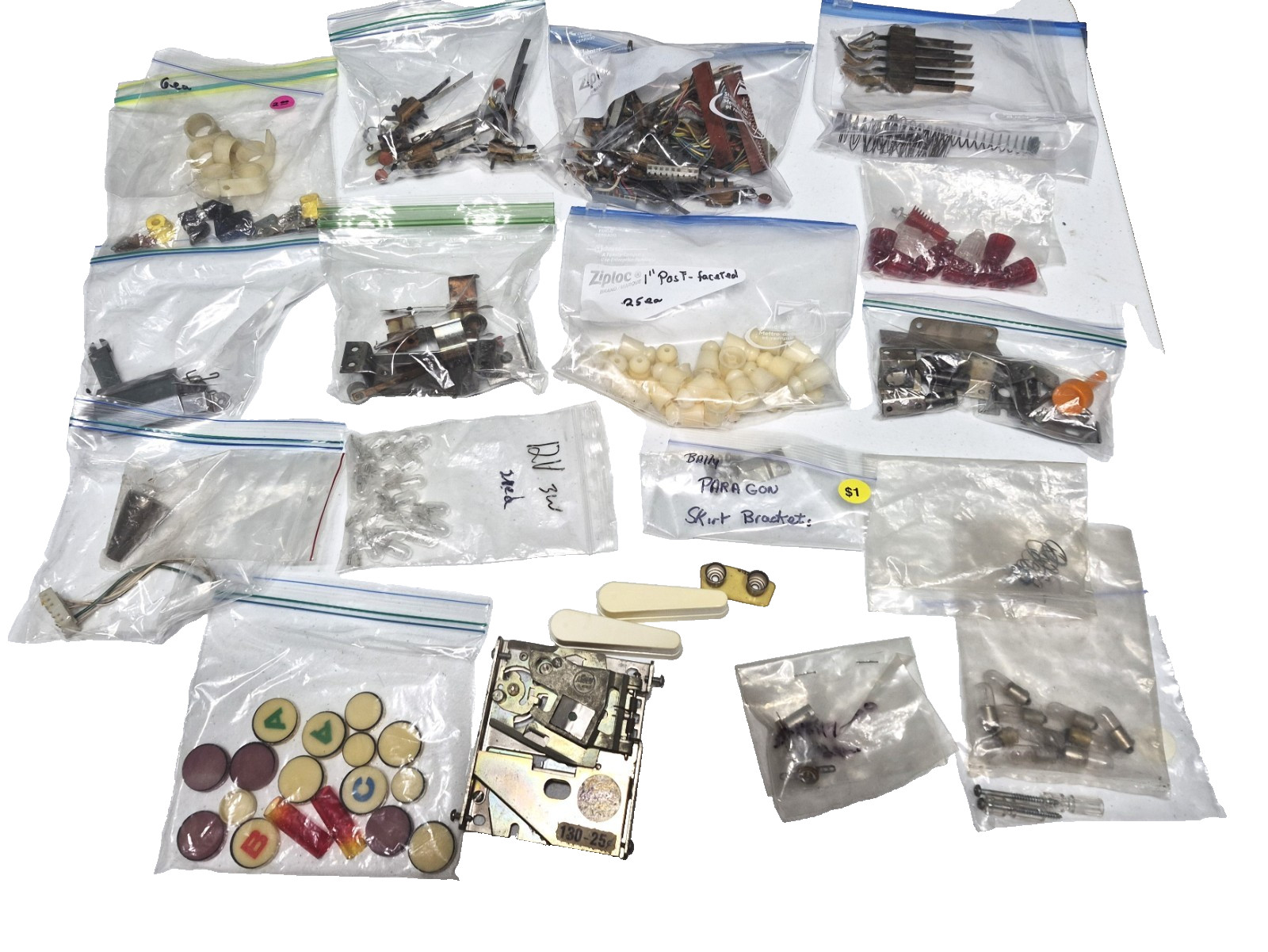 Lot of Used Pinball Machine Parts  - William\'s Bally Gottlieb