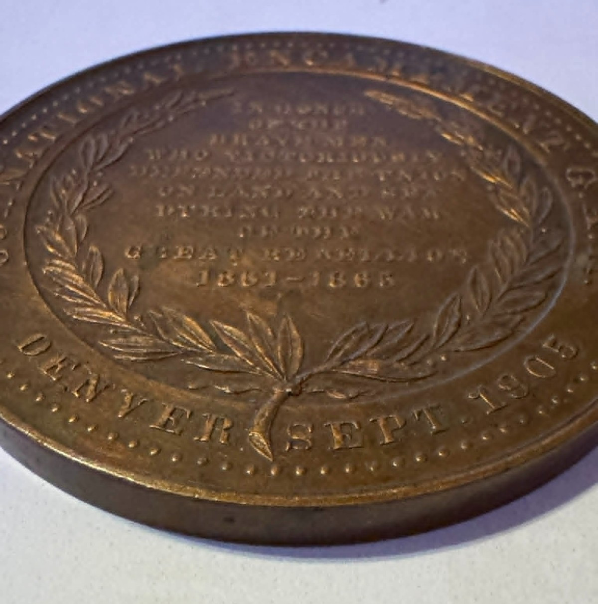 1905 39th National Encampment Medal G.A.R. - Civil War Commem. Medal TC#615375