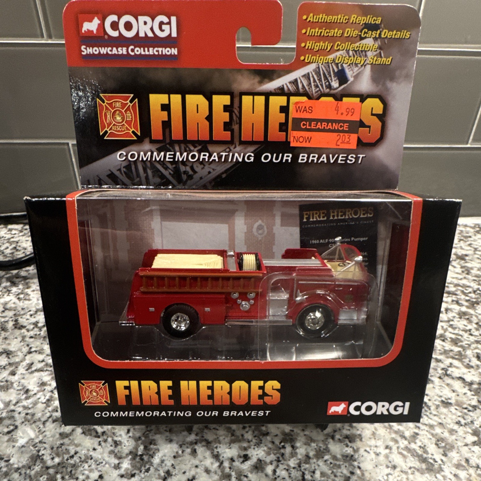 Corgi Fire Heroes 1960 ALF 900 Series Pumper Die-Cast Fire Truck Model