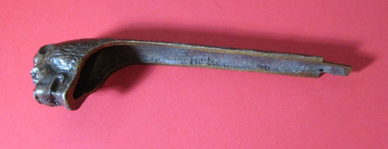 Vintage Lion Head Pommel Sword Grip Hilt Cast Brass
