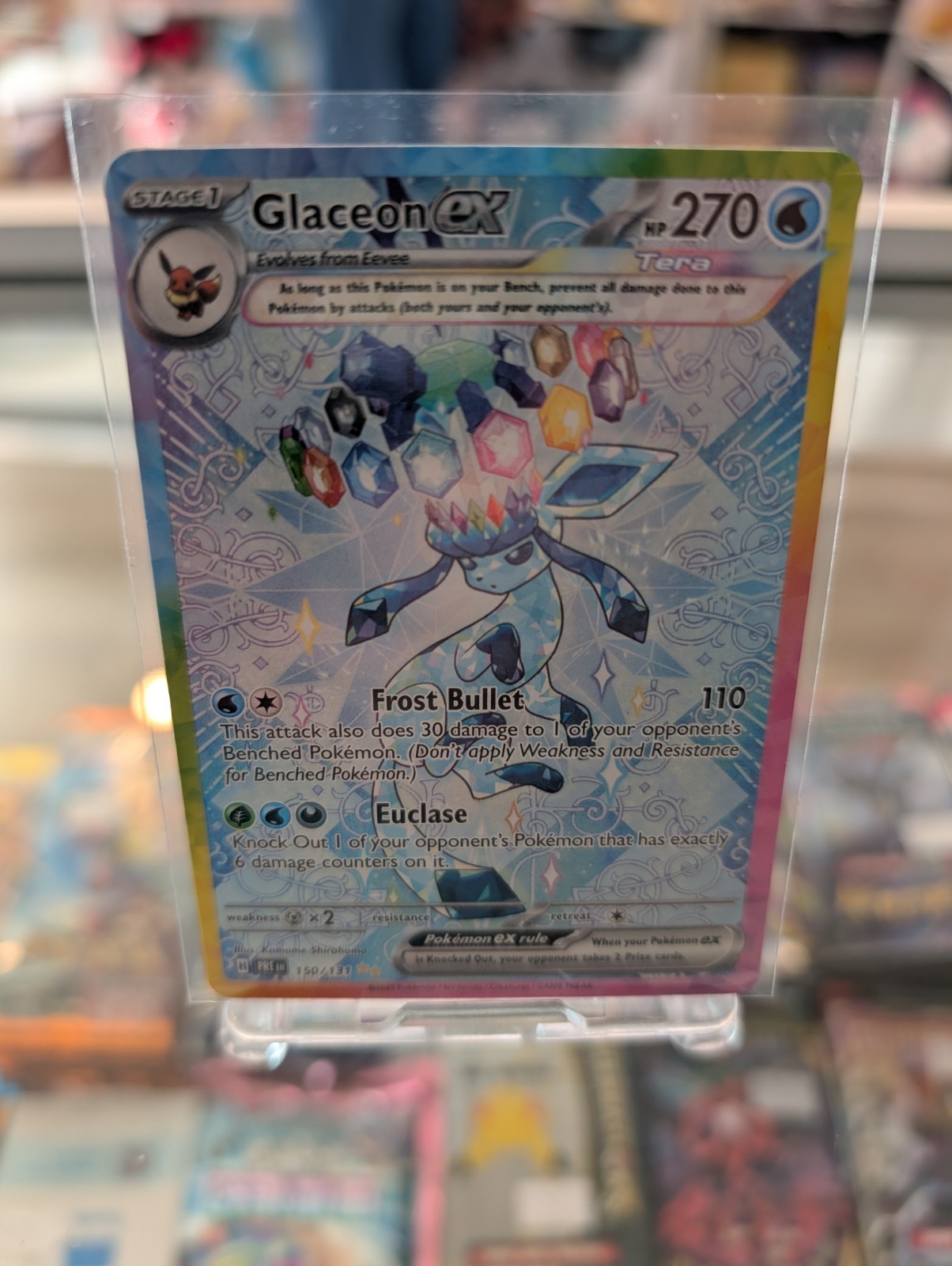 Pokémon TCG Glaceon ex 150/131 Prismatic Evolutions SIR Holo English
