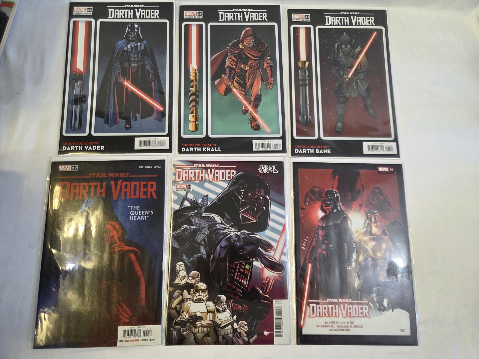 Marvel Star Wars: Darth Vader Comic Book Lot of 35 Mixed some variants 
