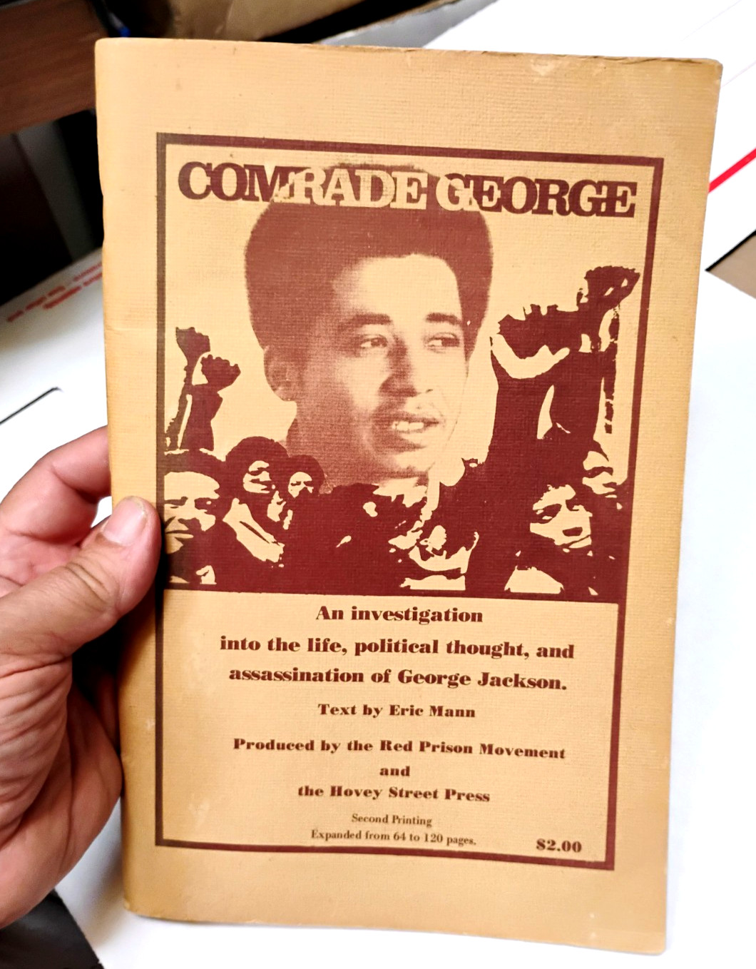 COMRADE GEORGE JACKSON  E. Mann 1972 RED PRiSON Movement Black Panther Party BPP