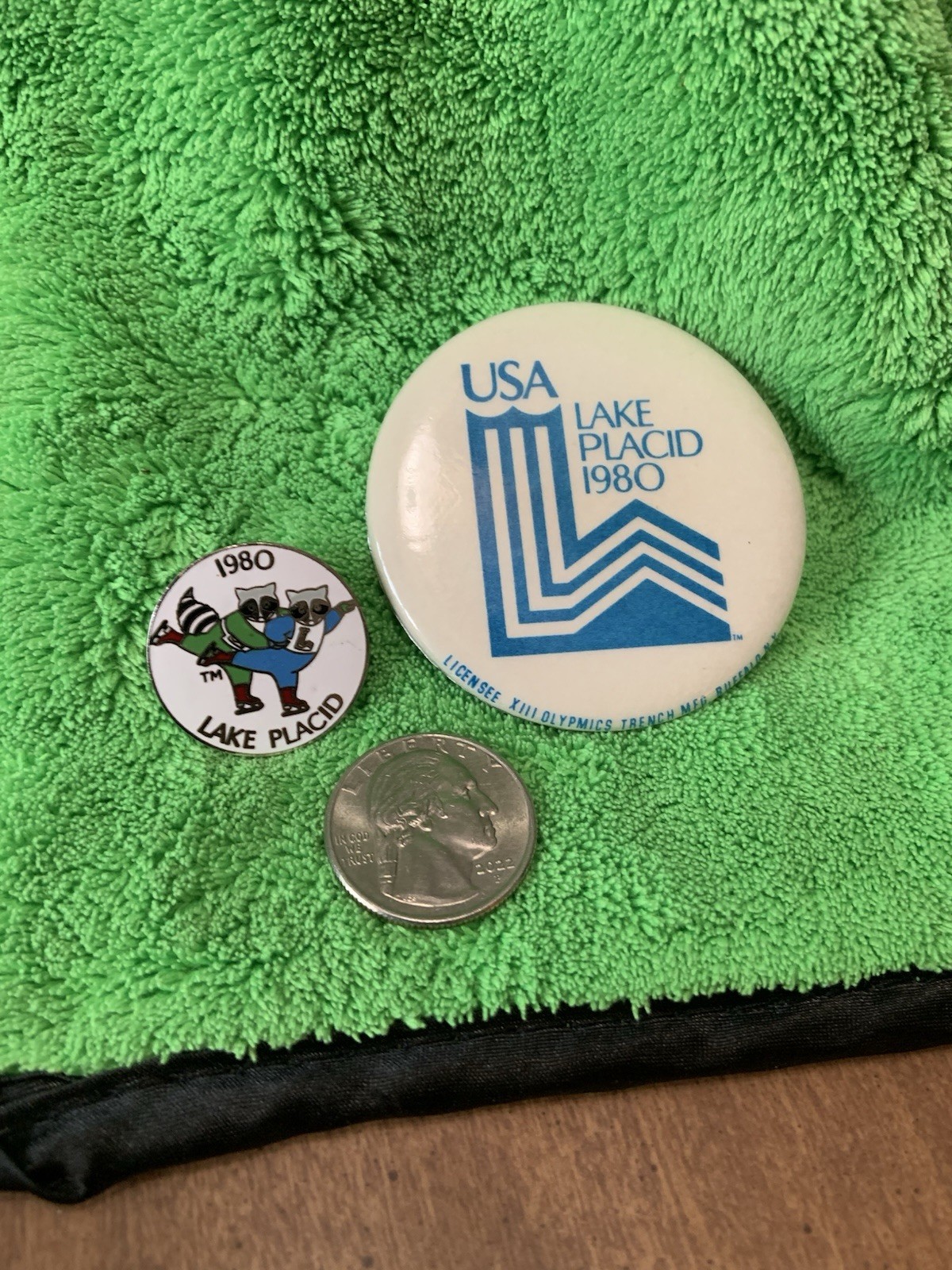 VTG Lot of 2 Lake Placid 1980 Olympics Pins