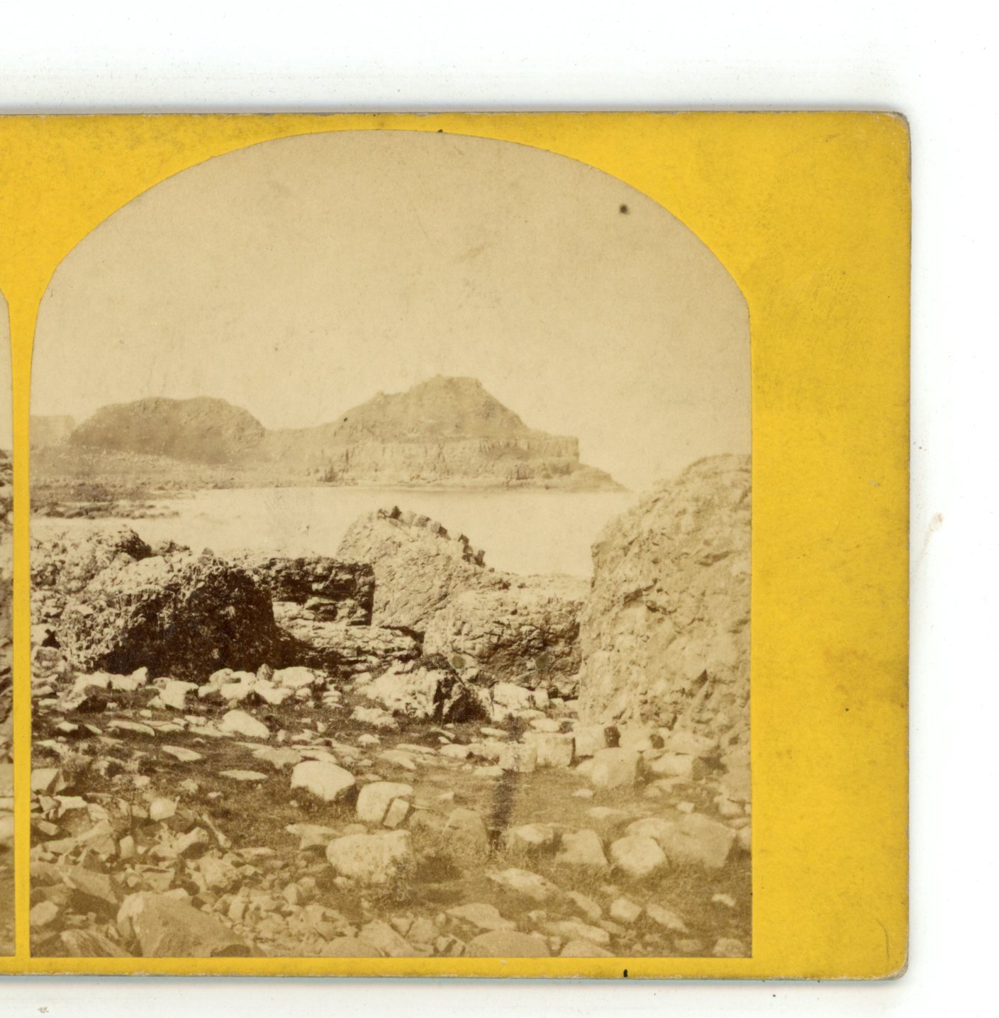 Steucans from Middle Giant\'s Causeway Ireland Hudson\'s Irish Stereoview