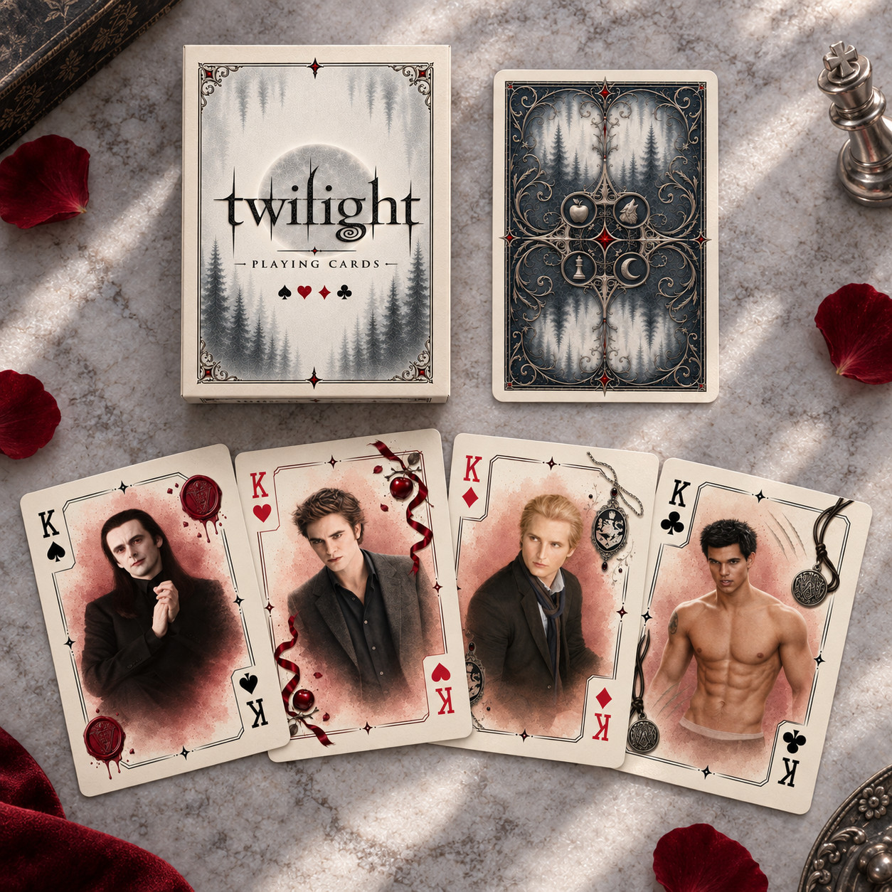 Twilight Saga Playing Cards, Edward Bella Vampire Romance Poker Deck Collectible