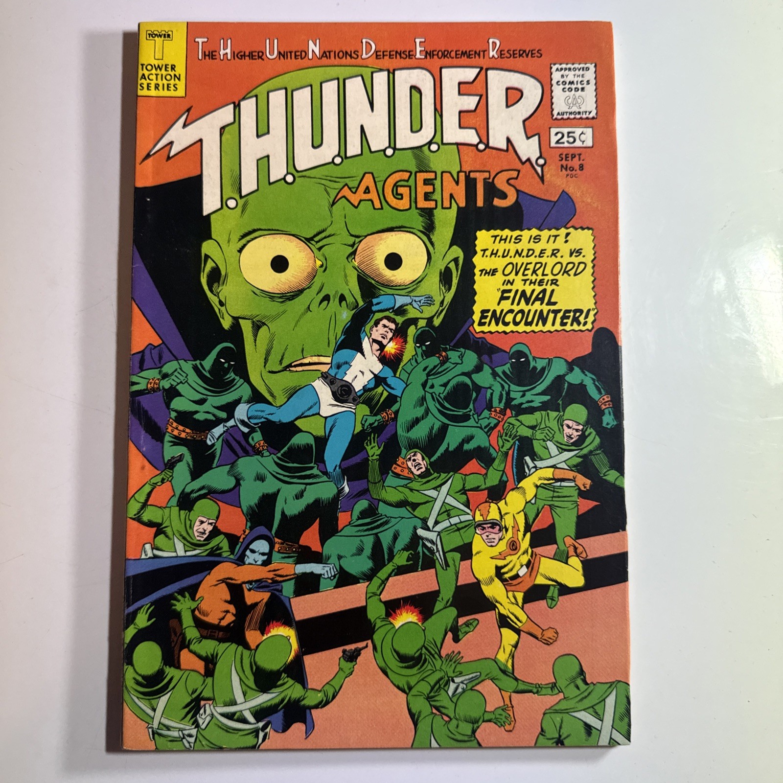 THUNDER AGENTS NO.8  1966 TOWER COMICS SILVER AGE