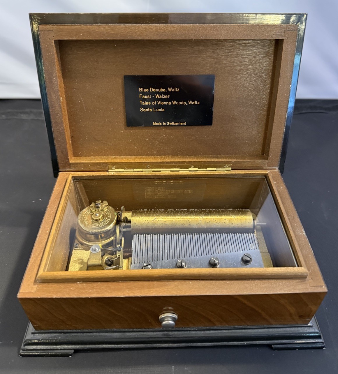 Vintage Reuge Sainte Croix Switzerland CH 4/50 50 Note 4 Tune Music Box Works