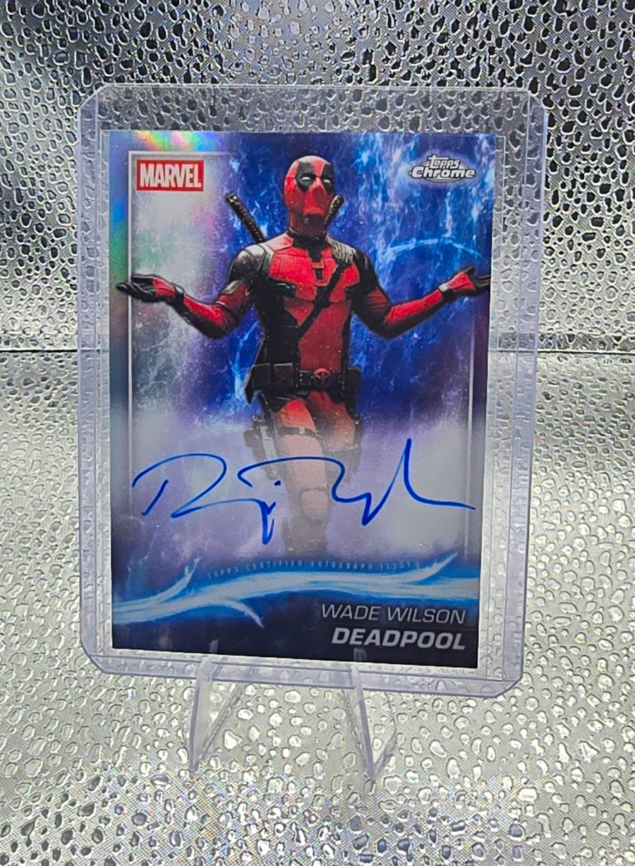 Topps 2025 Marvel Studios Chrome Ryan Reynolds Deadpool Auto AA-RR