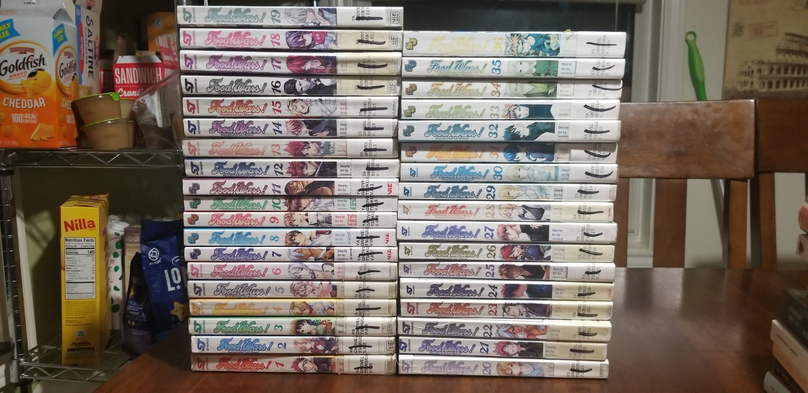 Food Wars Shokugeki No Soma Manga Eng Complete Series 1-36 Set Lot x-library 