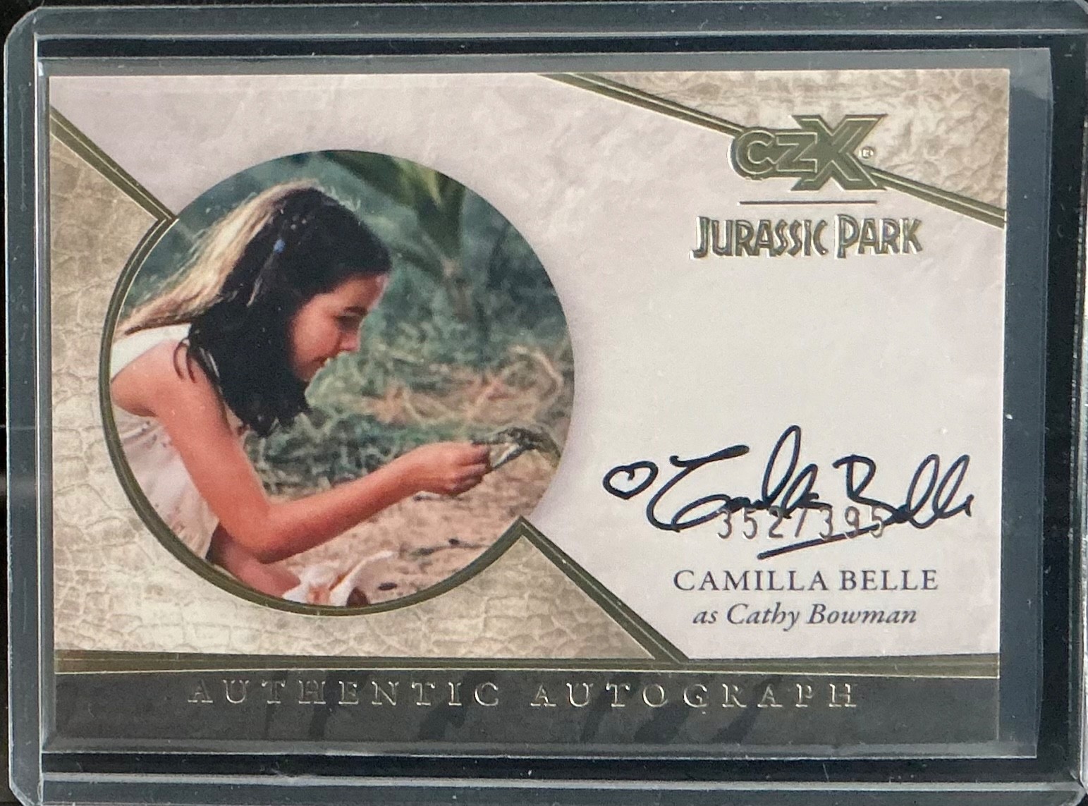 2026 Cryptozoic CZX Jurassic Park Camilla Belle Auto Autograph #d 352/395