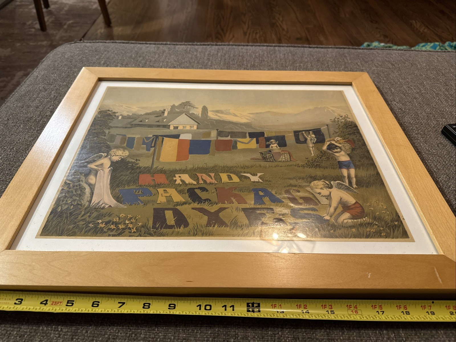 Antique 1880s Handy Package Dyes Chromolithograph Geo. S. Harris & Jaeger NY