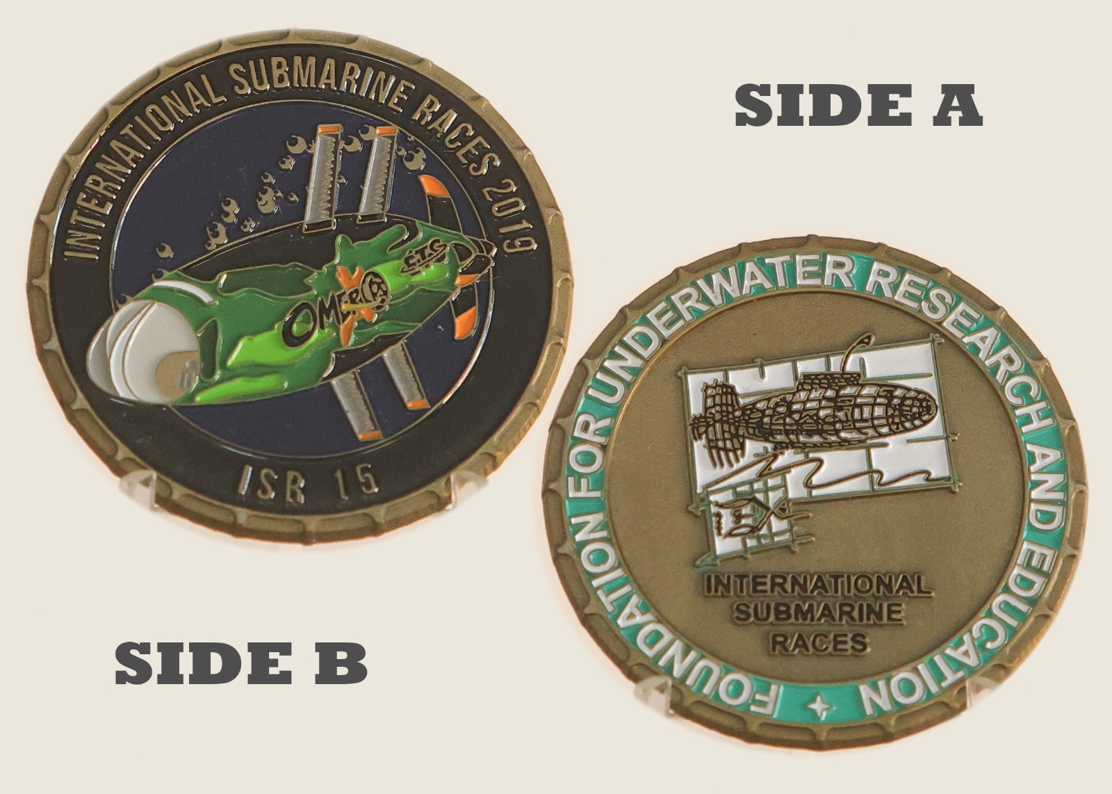 International Submarine Races Underwater Research Challenge Coin  1#13