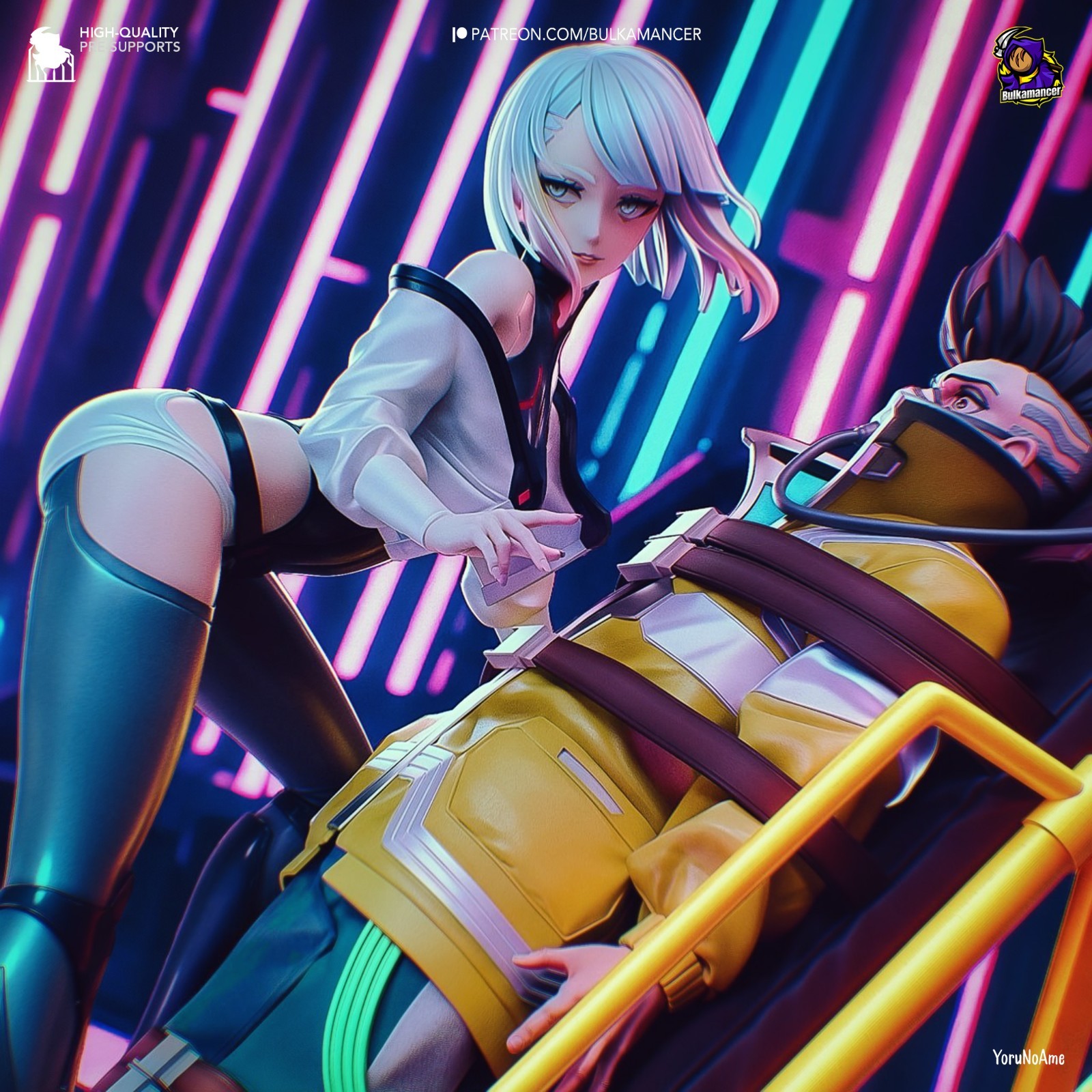 Lucy & David | Cyberpunk: Edgerunners | UNPAINTED | 1/8 Scale Resin Duo Set