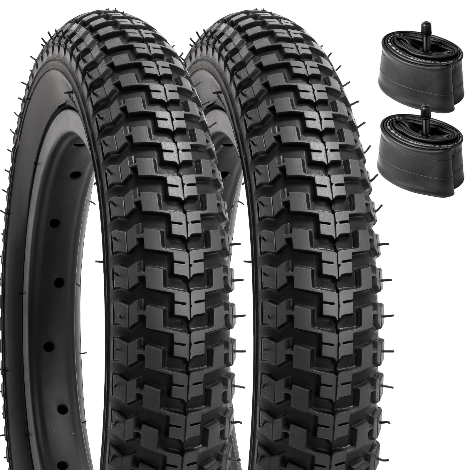 Yunscm 2-Pack, 12 1/2 X 2 1/4 Tires, 12 1/2 X 2 1/4 Bicycle Tires + 12/12.5 X 1_