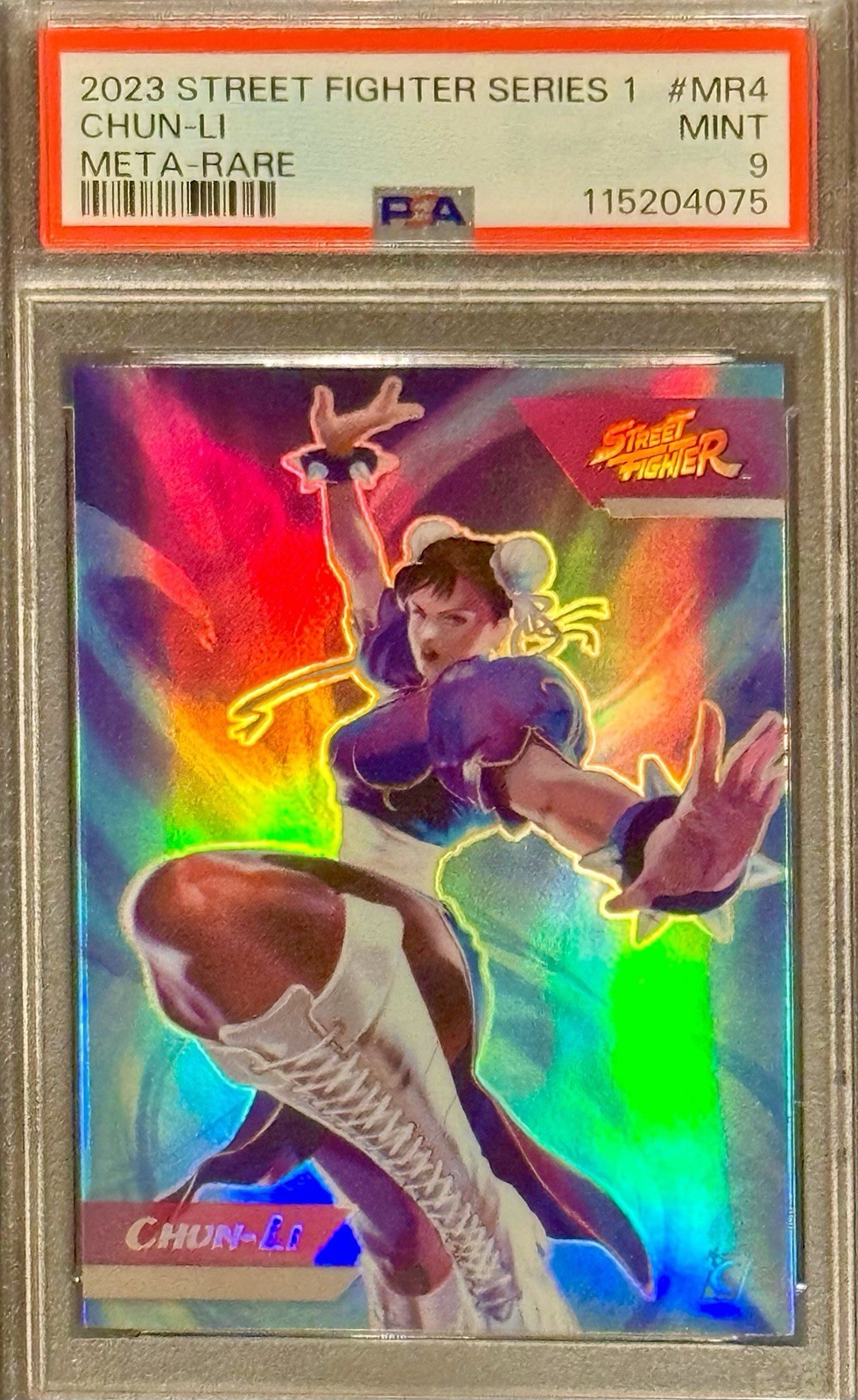 POP 7 PSA 9 Chun Li 2023 Cardsmiths Street Fighter Series 1 Meta Rare Refractor