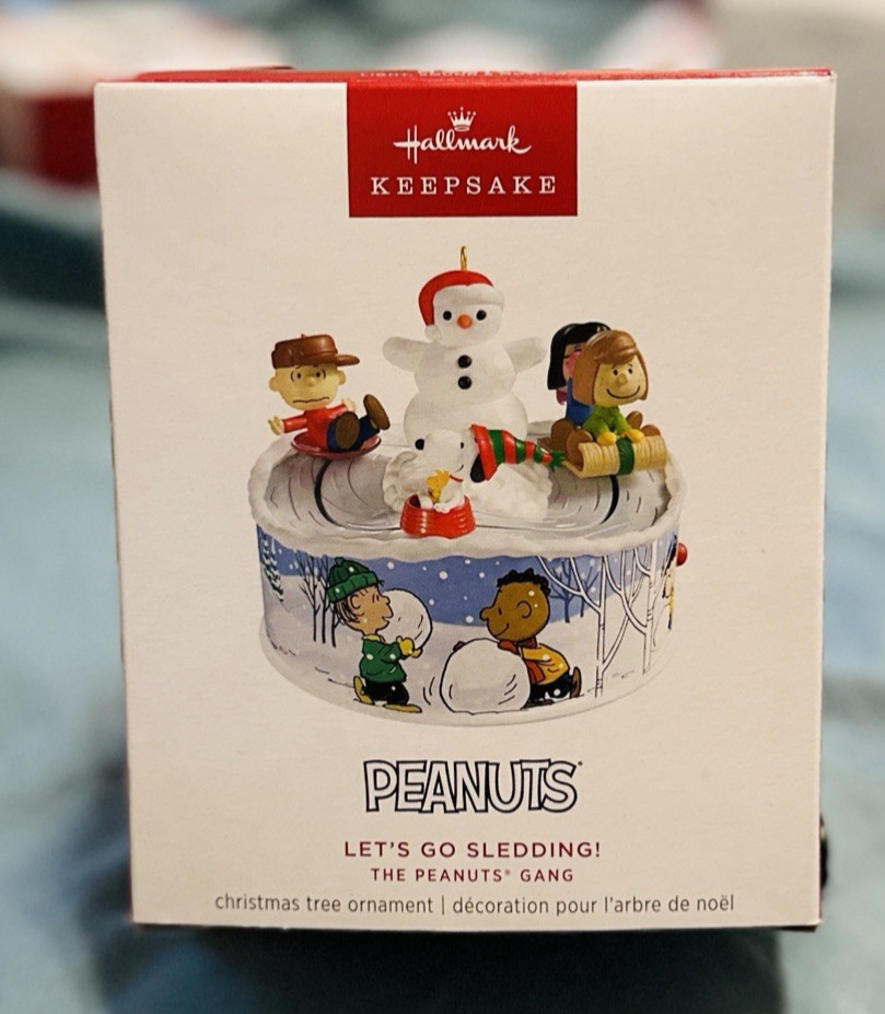 Hallmark 2025 Peanuts Let’s Go Sledding The Peanuts Gang Ornament