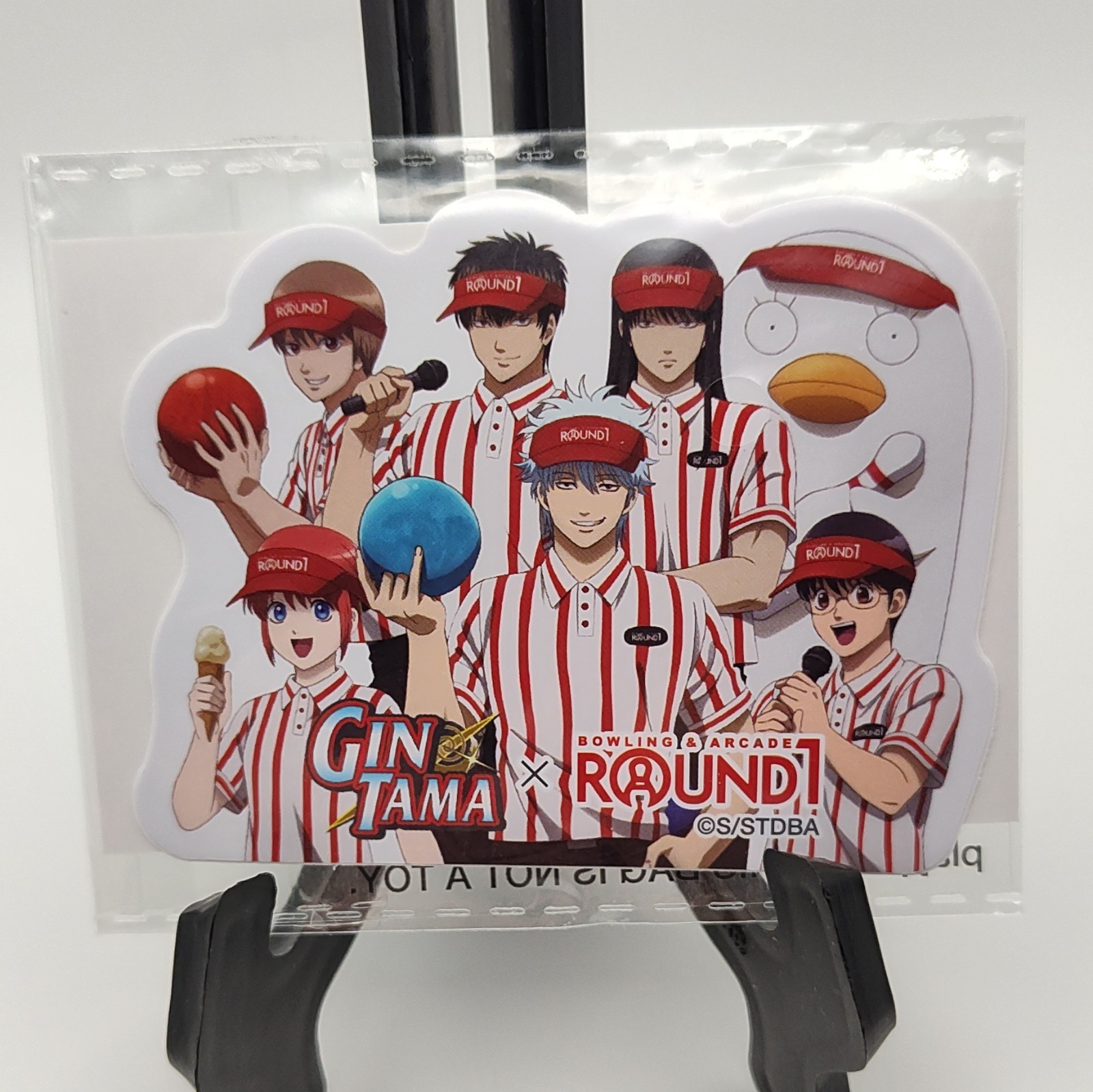 Rare - Round1 Gintama Sticker - Gintoki Sakata - Shinpachi - Elizabeth - Kagura 