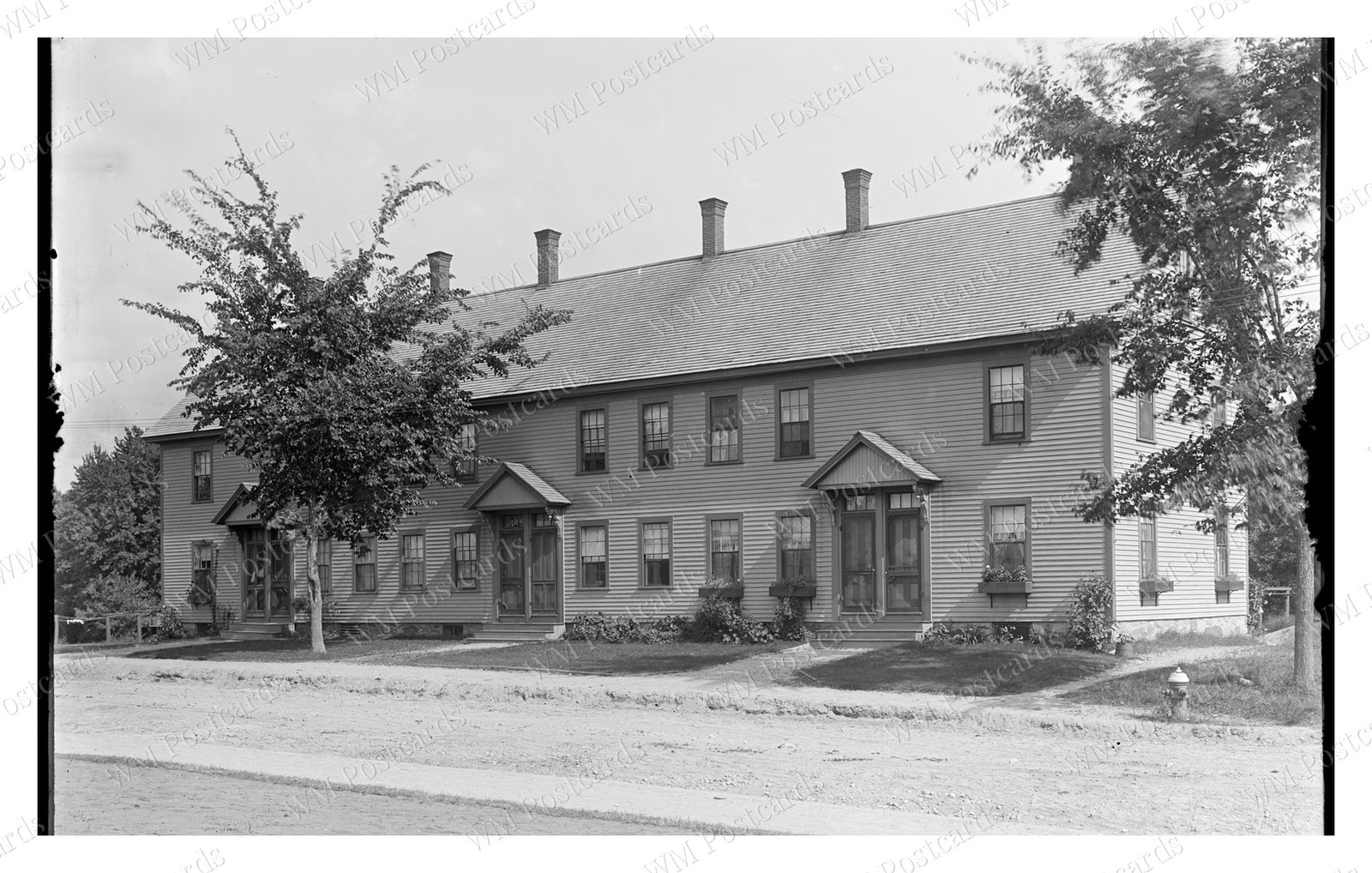 Billerica Massachusetts 1903 Wilson Street Row Houses Standard Postcard Billerica Massachusetts 1903 Wilson Street Row Houses Standard Postcard