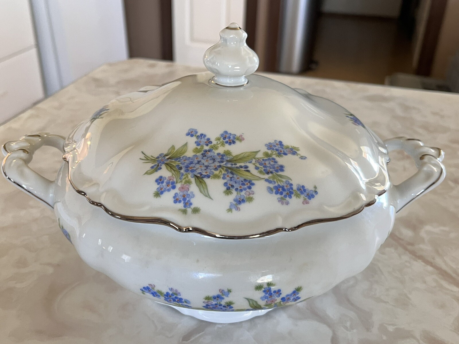 Royal Heidelberg Winterling Blue Symphony 9” Soup Tureen Bavaria Germany Royal Heidelberg Winterling Blue Symphony 9” Soup Tureen Bavaria Germany