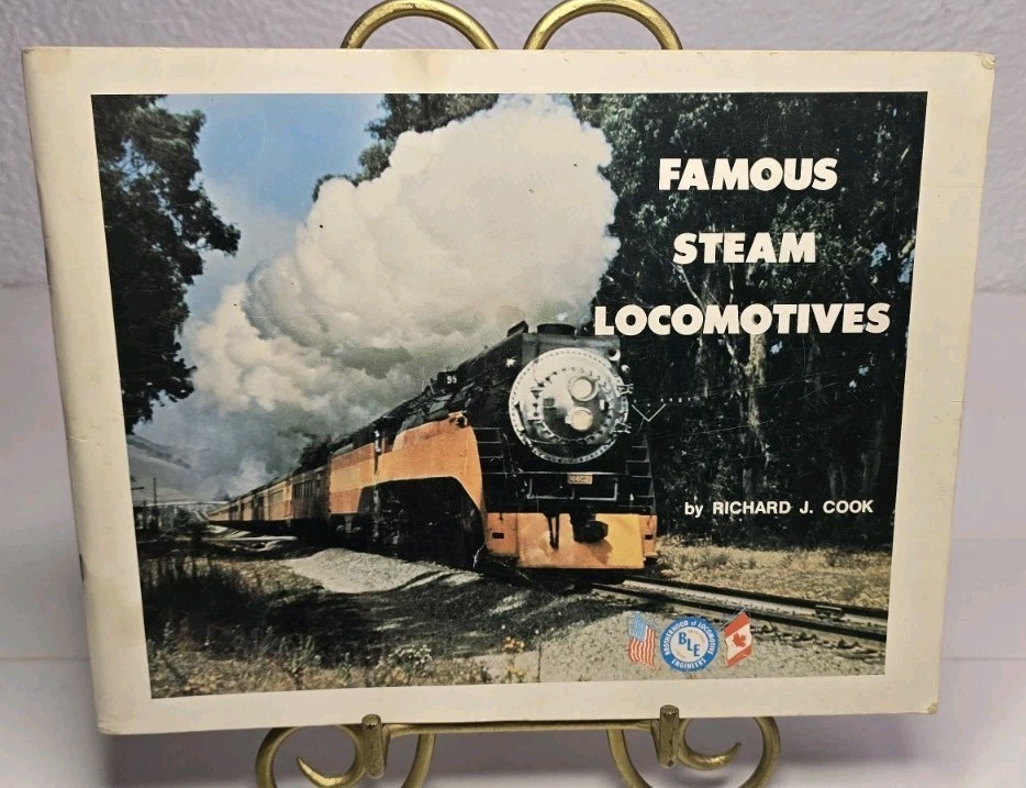 Vintage Famous Steam Locomotives United States Canada Richard J Cook 1974 BLE Vintage Famous Steam Locomotives United States Canada Richard J Cook 1974 BLE