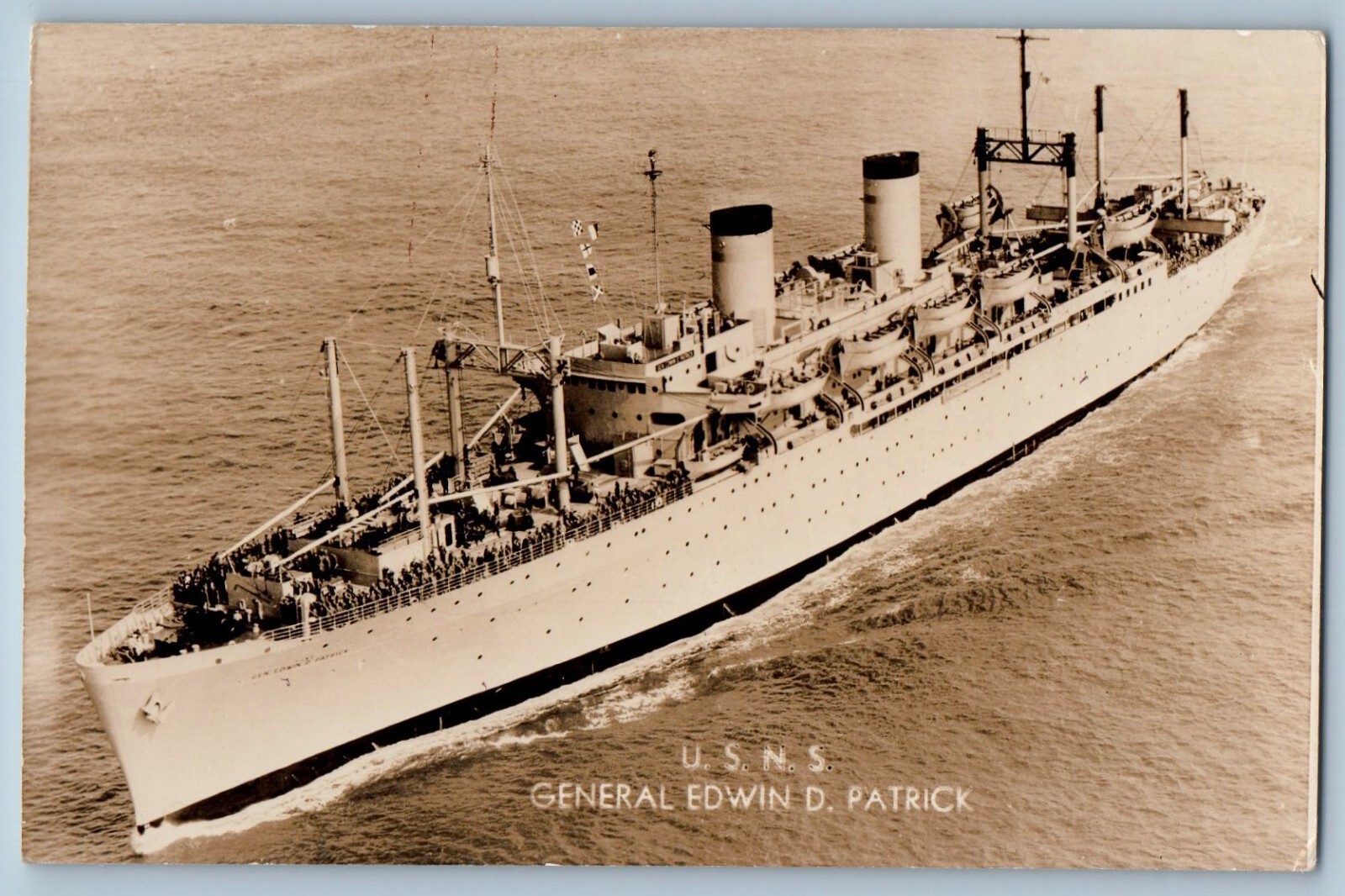 c1910\'s USNS General Edwin D. Patrick Steamer Ship RPPC Photo Antique Postcard c1910\'s USNS General Edwin D. Patrick Steamer Ship RPPC Photo Antique Postcard
