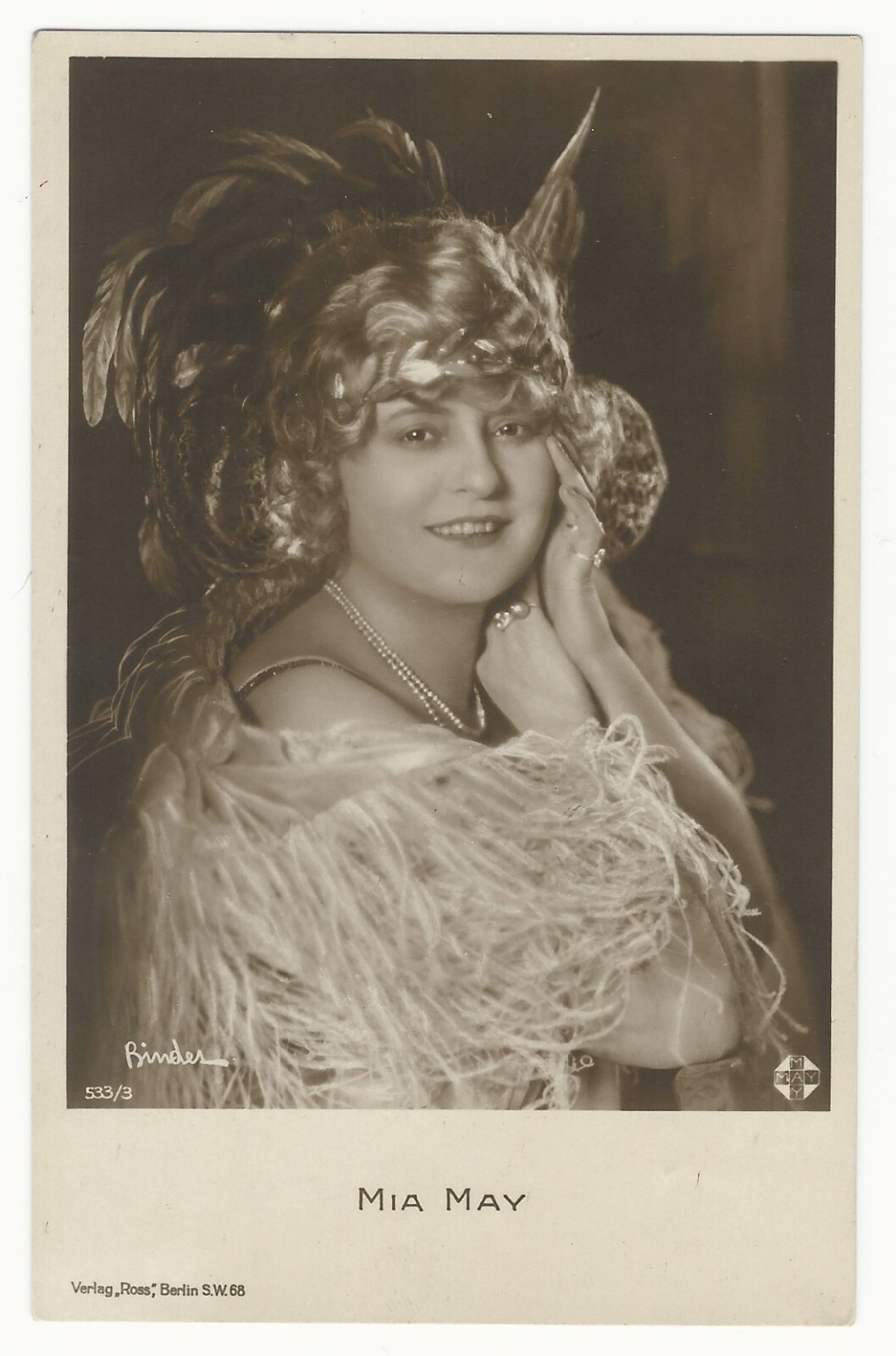 MIA MAY : PRETTY AUSTRIAN SILENT FILM ACTRESS