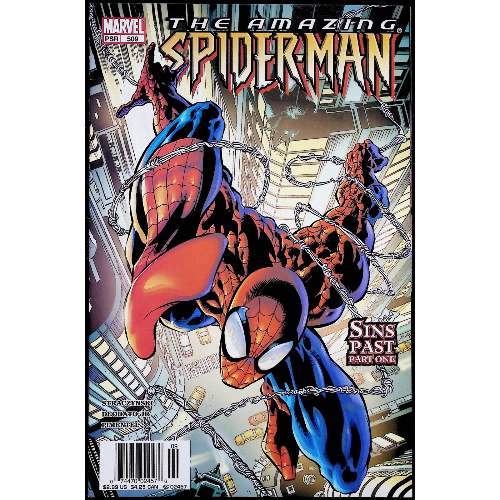 Amazing Spider-Man #509 Newsstand Sins Past Marvel Mike Deodato Jr Comic Book
