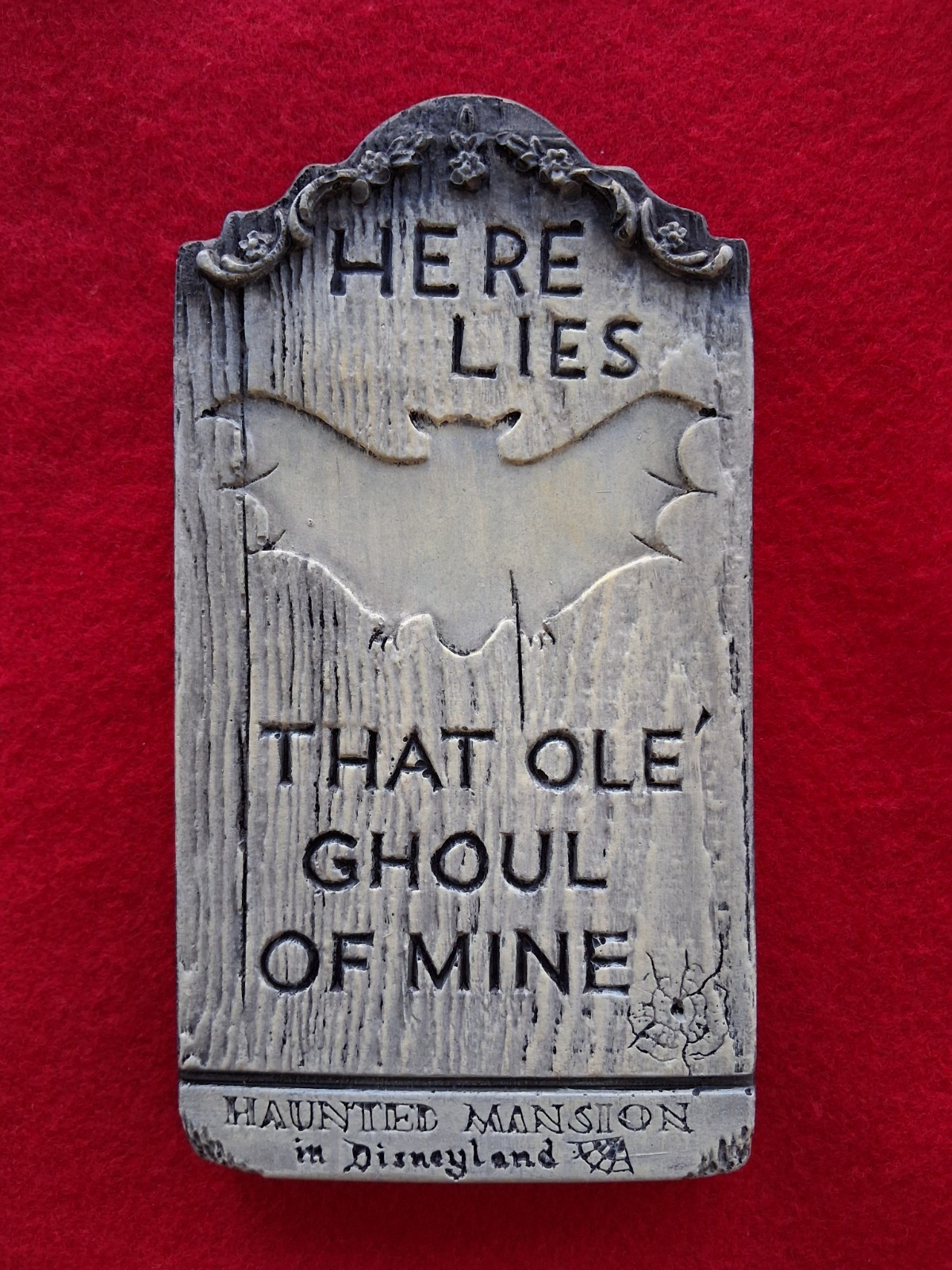 RARE Disneyland HAUNTED MANSION 1970 Randotti headstone \