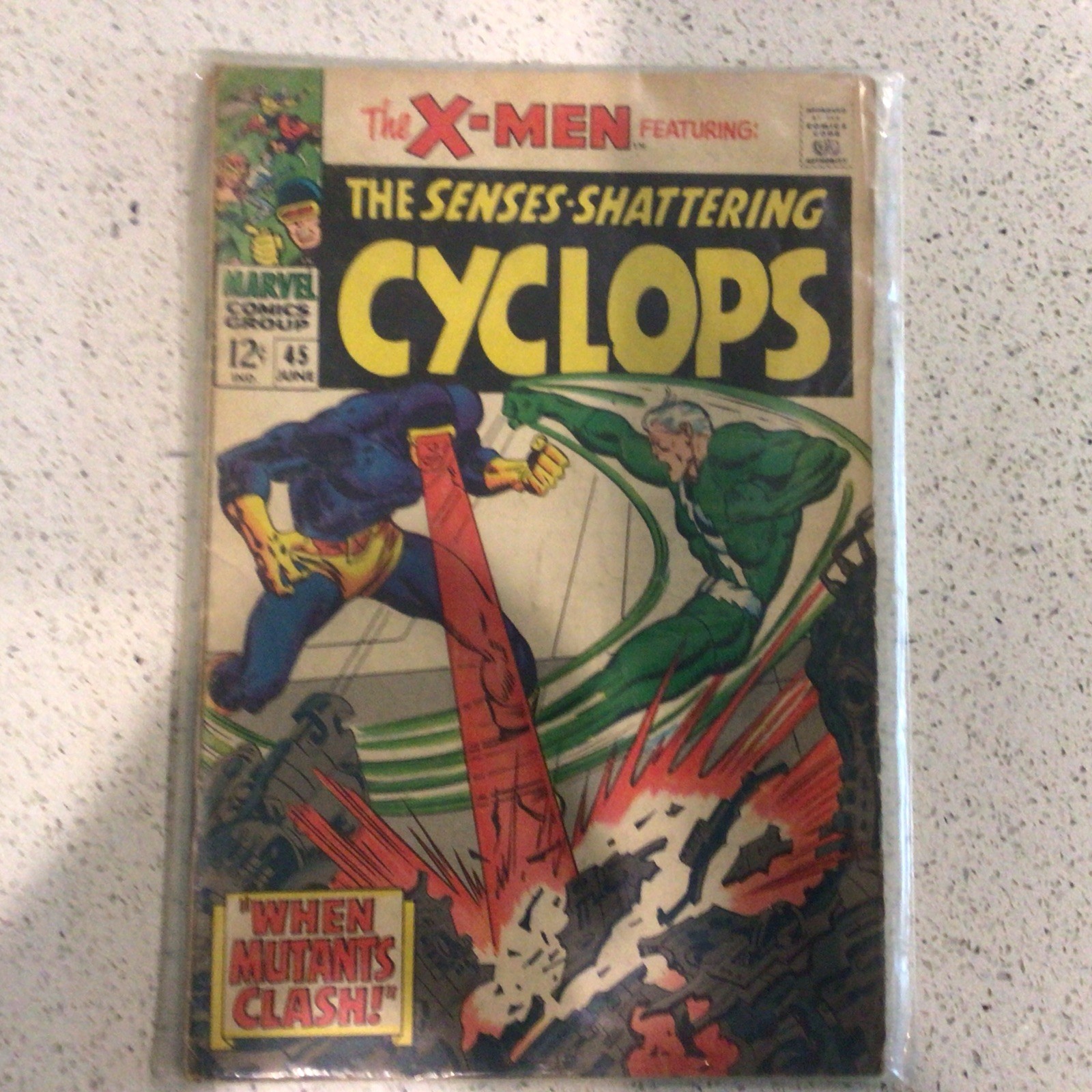 1968 X- Men The Senses —shattering Cyclops #45 Poor
