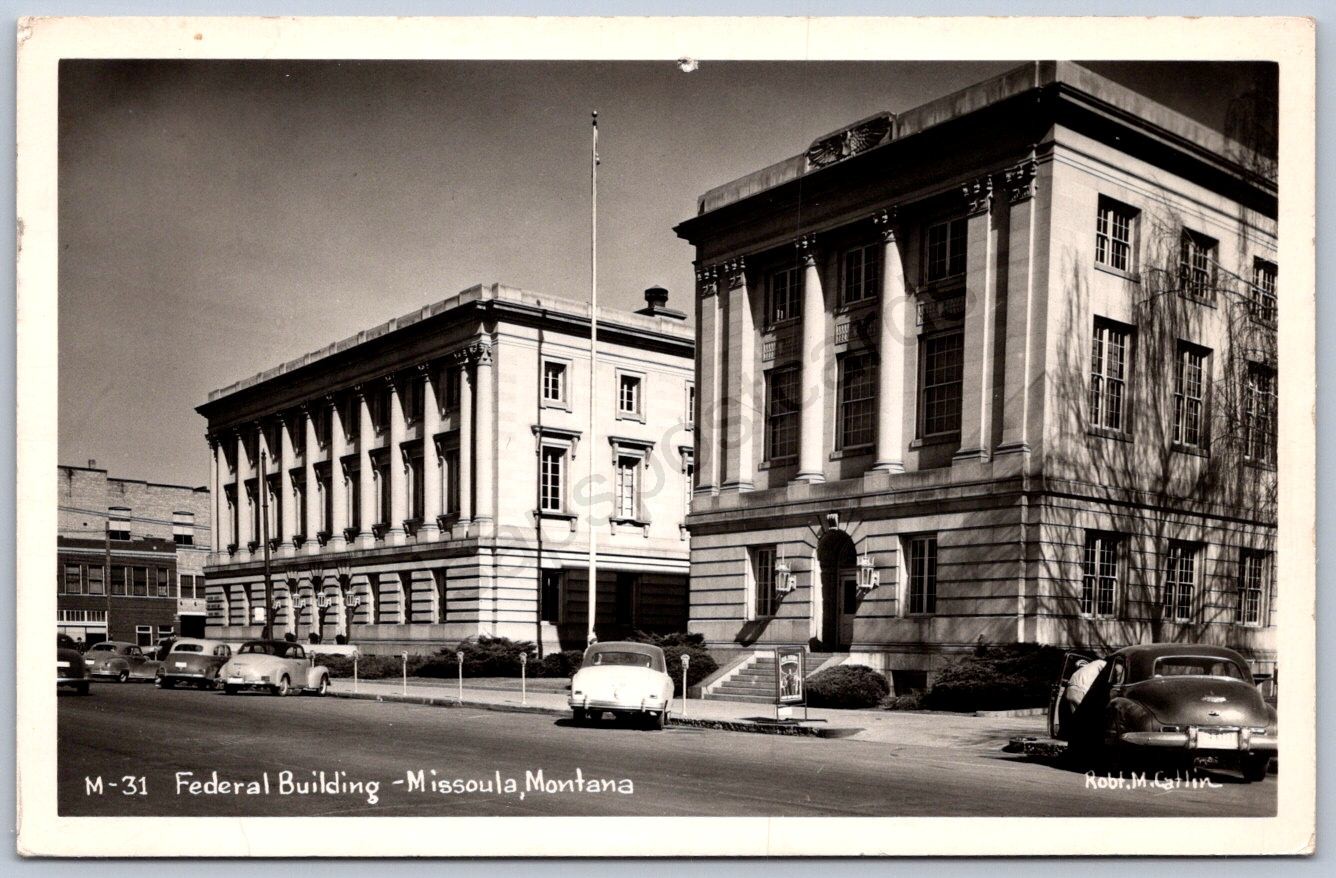 K43/ Missoula Montana RPPC Postcard c40-50s U.S. Federal Building  15