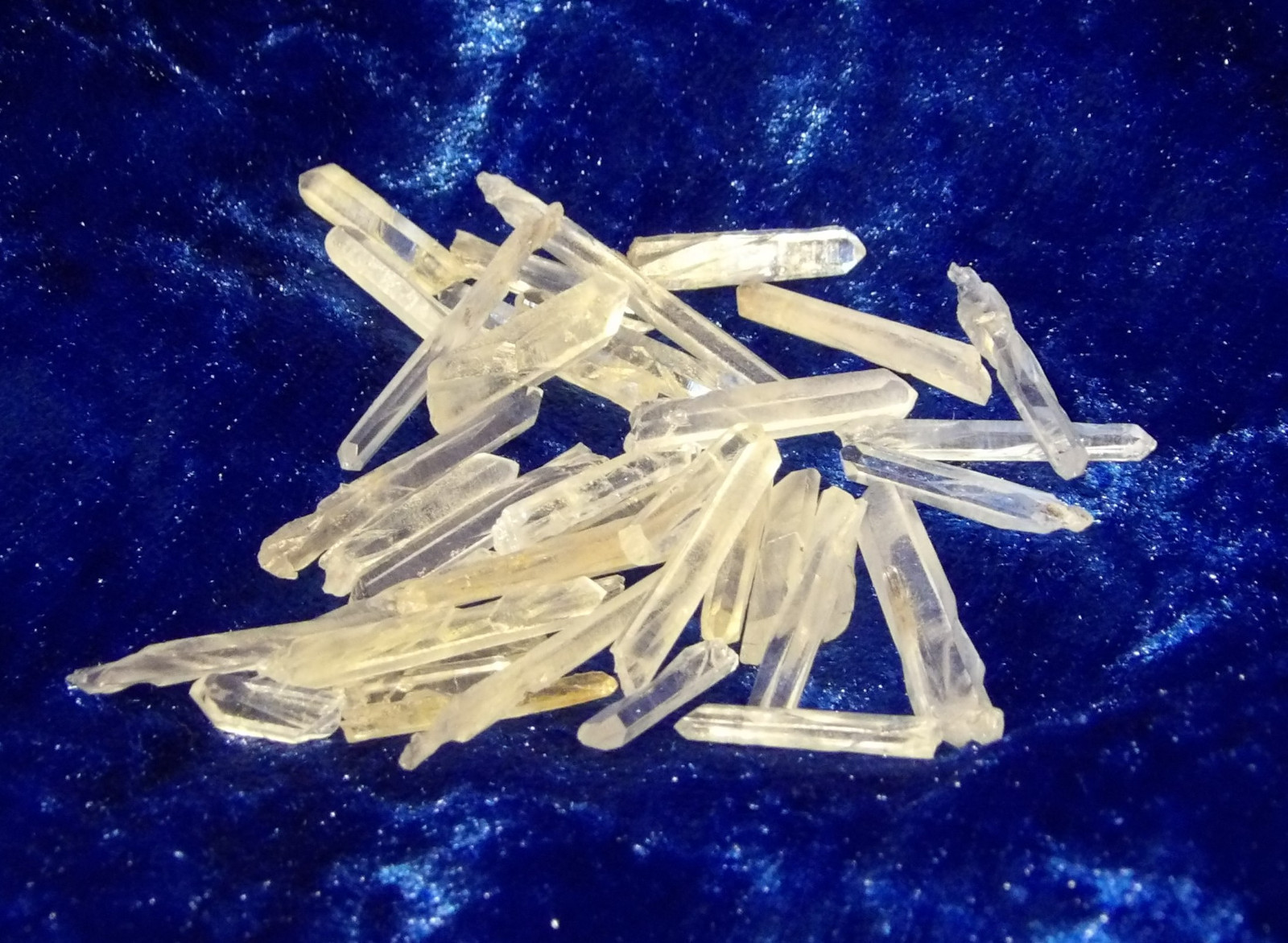 Fine Thin Rock Quartz Crystals, Raw Unpolished Needle Quartz Matchstick Points