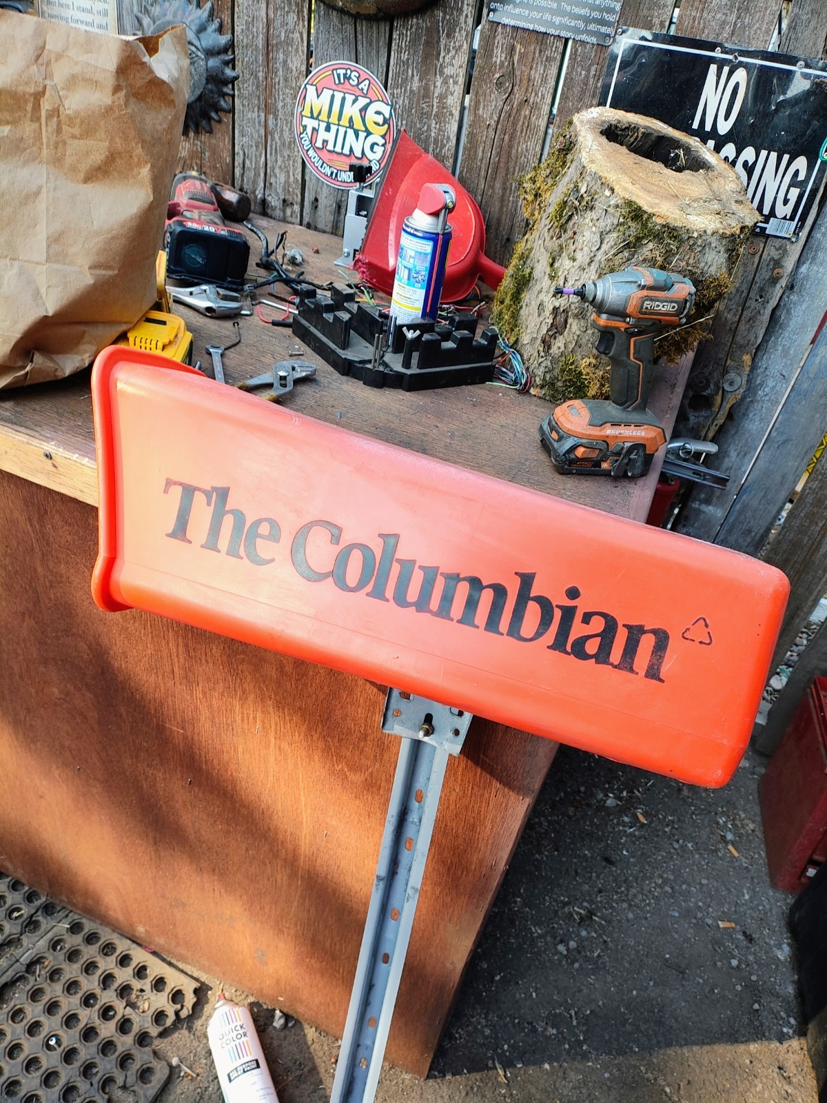Vintage Columbian Newspaper Box