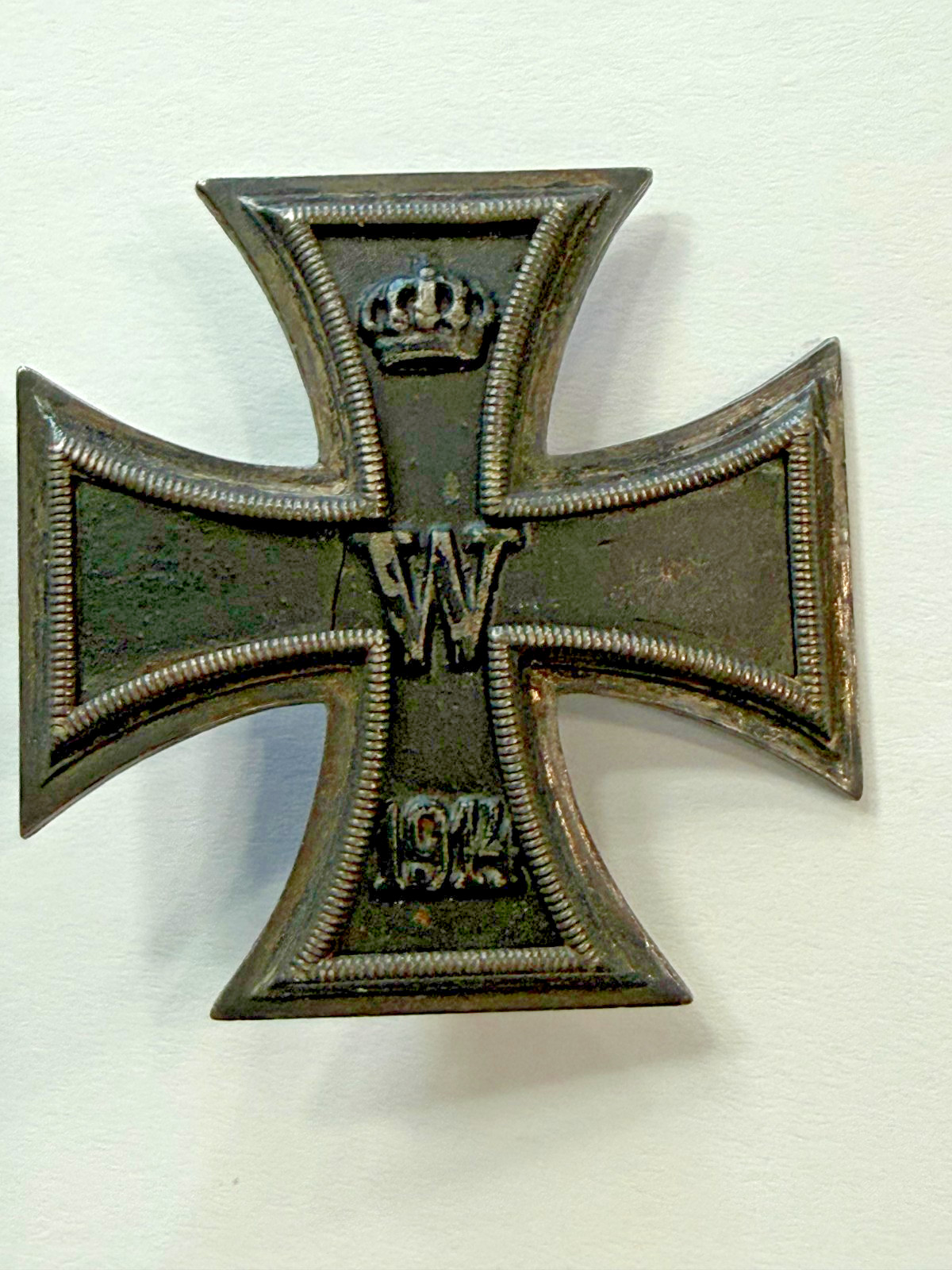1914 WWI Imperial German Iron Cross Silver Hallmarked 900 G2U