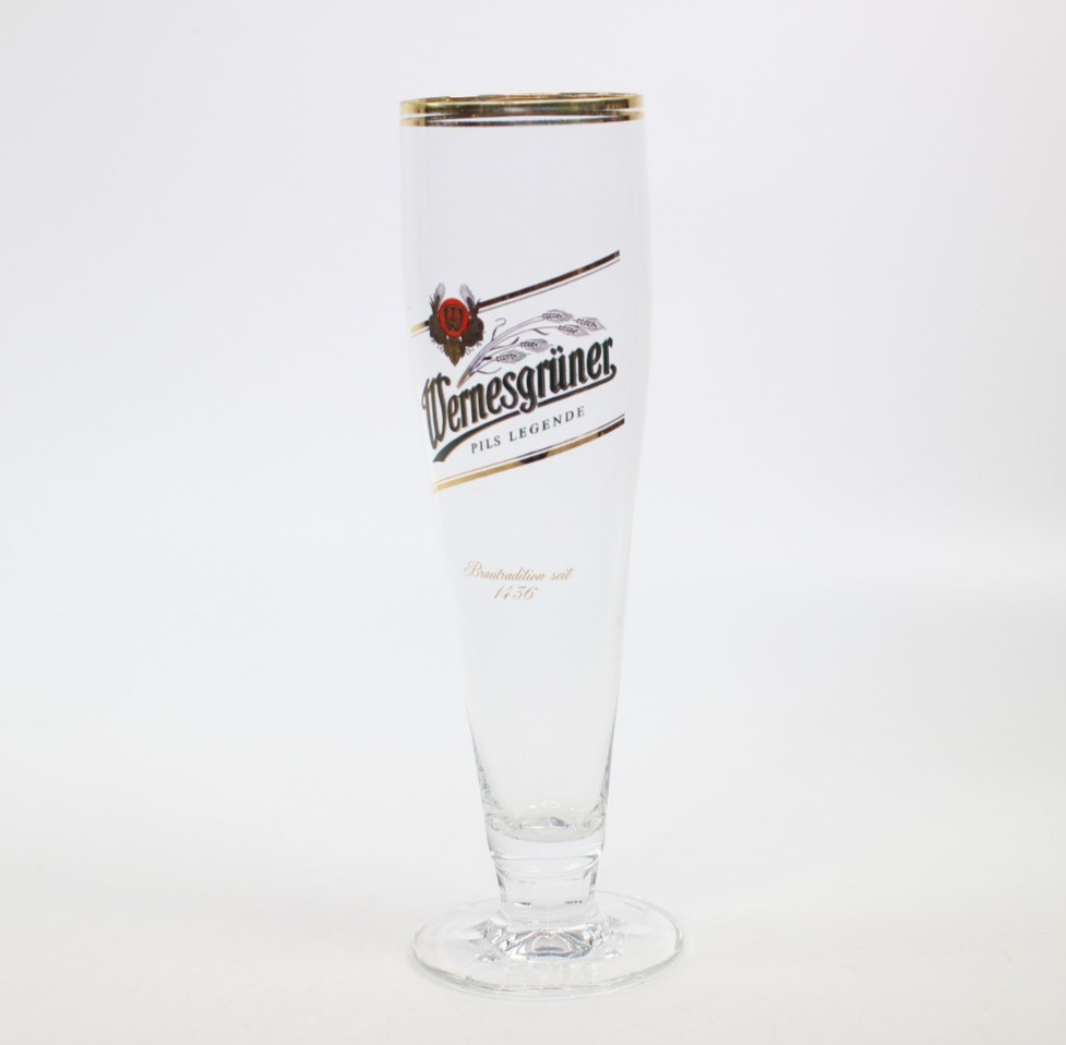 Wernesgruner Pils Legende Vintage German Beer Pilsner Glass 0.2L