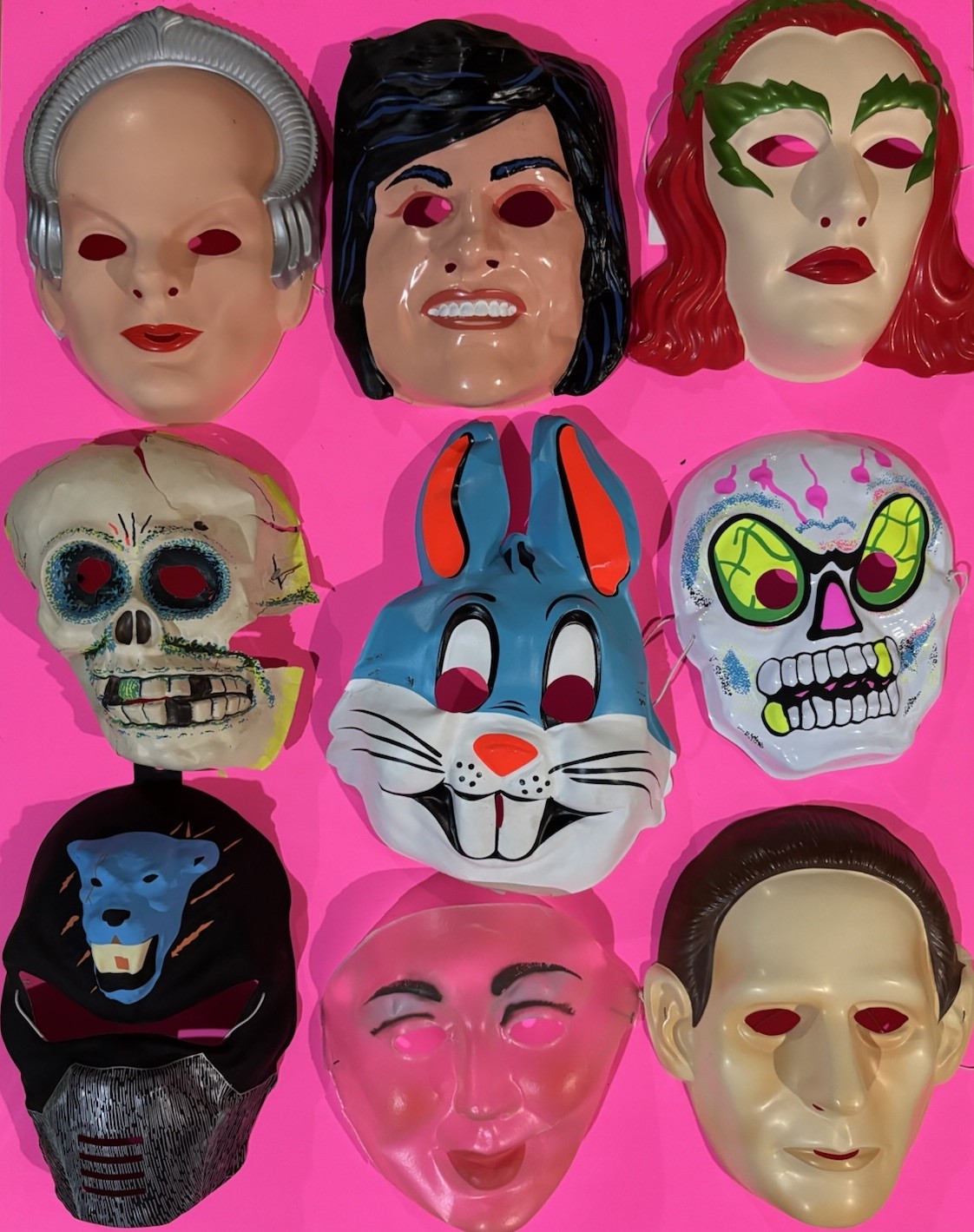 VTG HALLOWEEN Mask SKELETON Ben Cooper Topstone Rare BATMAN HUGE Lot Bugs Bunny