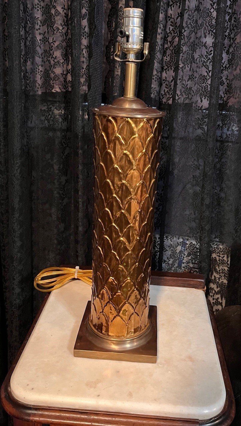 Currey & Co. Modern Gold Botanical Table Lamp
