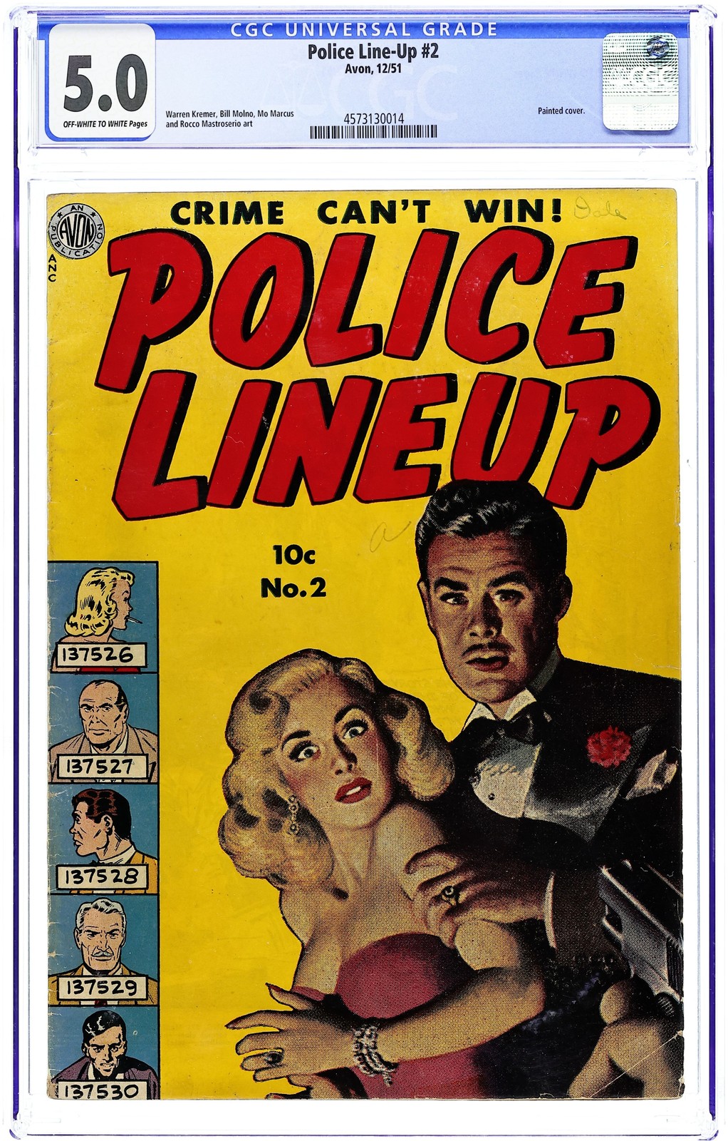 Police Line-Up #2 CGC 5.0 1951 4573130014