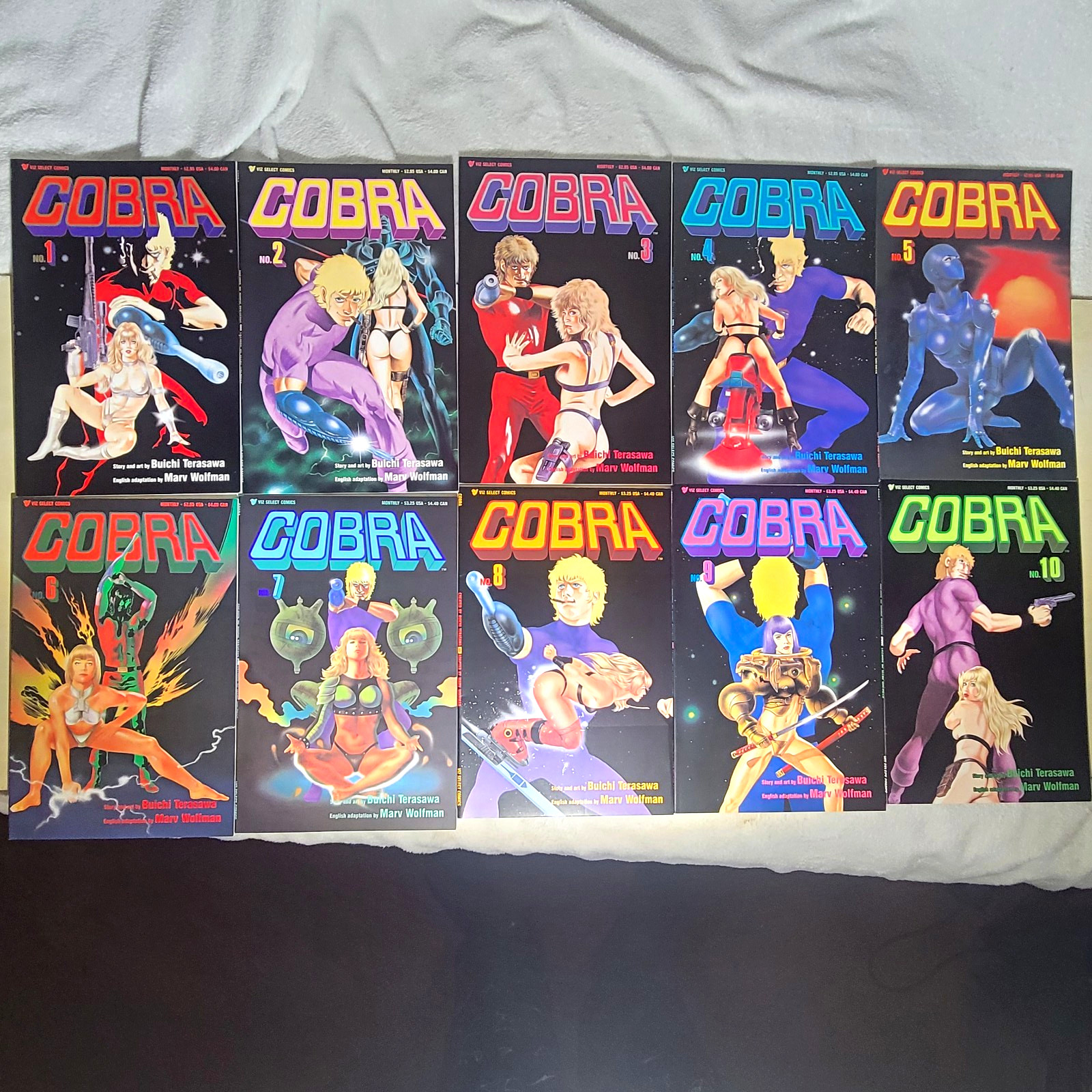 Space Adventure Cobra (1990 Viz Select Comics) Issues #1-10 – Near Mint (NM) Run