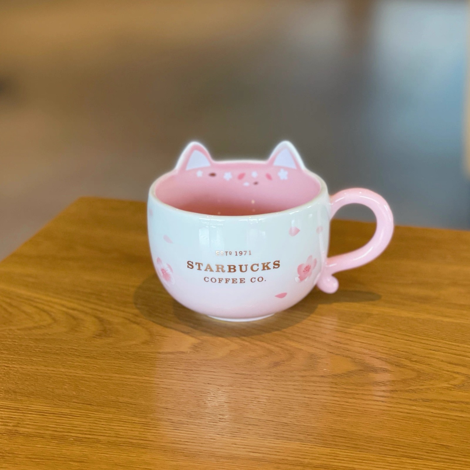 Starbucks 2020 Sakura Limited Eidtion Cat Coffee Mug Rare Collectible Gift Idea