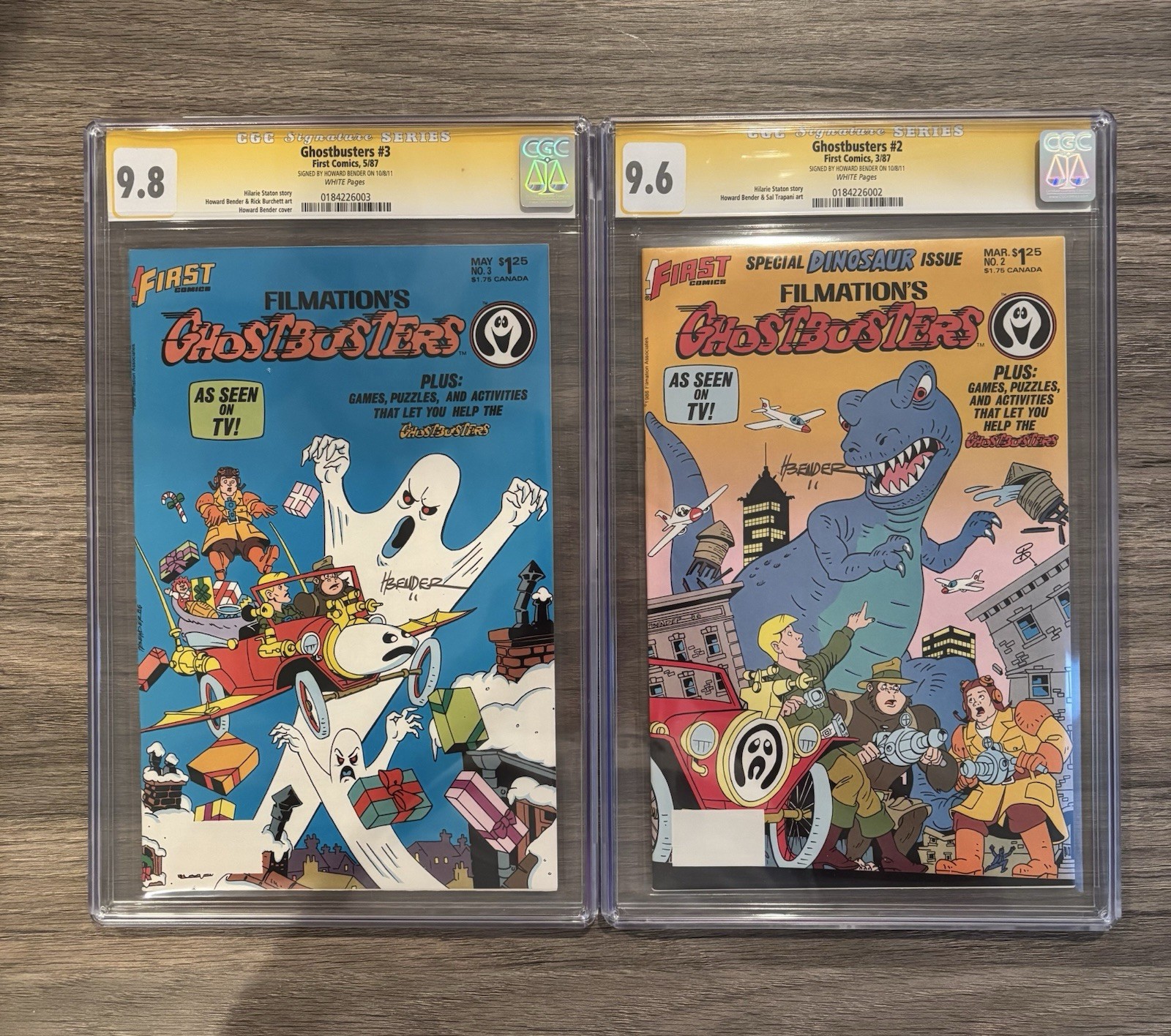 Ghostbusters CGC Signature Series Slab Lot of 2 Signed By Howard Bender Rare Ghostbusters CGC Signature Series Slab Lot of 2 Signed By Howard Bender Rare