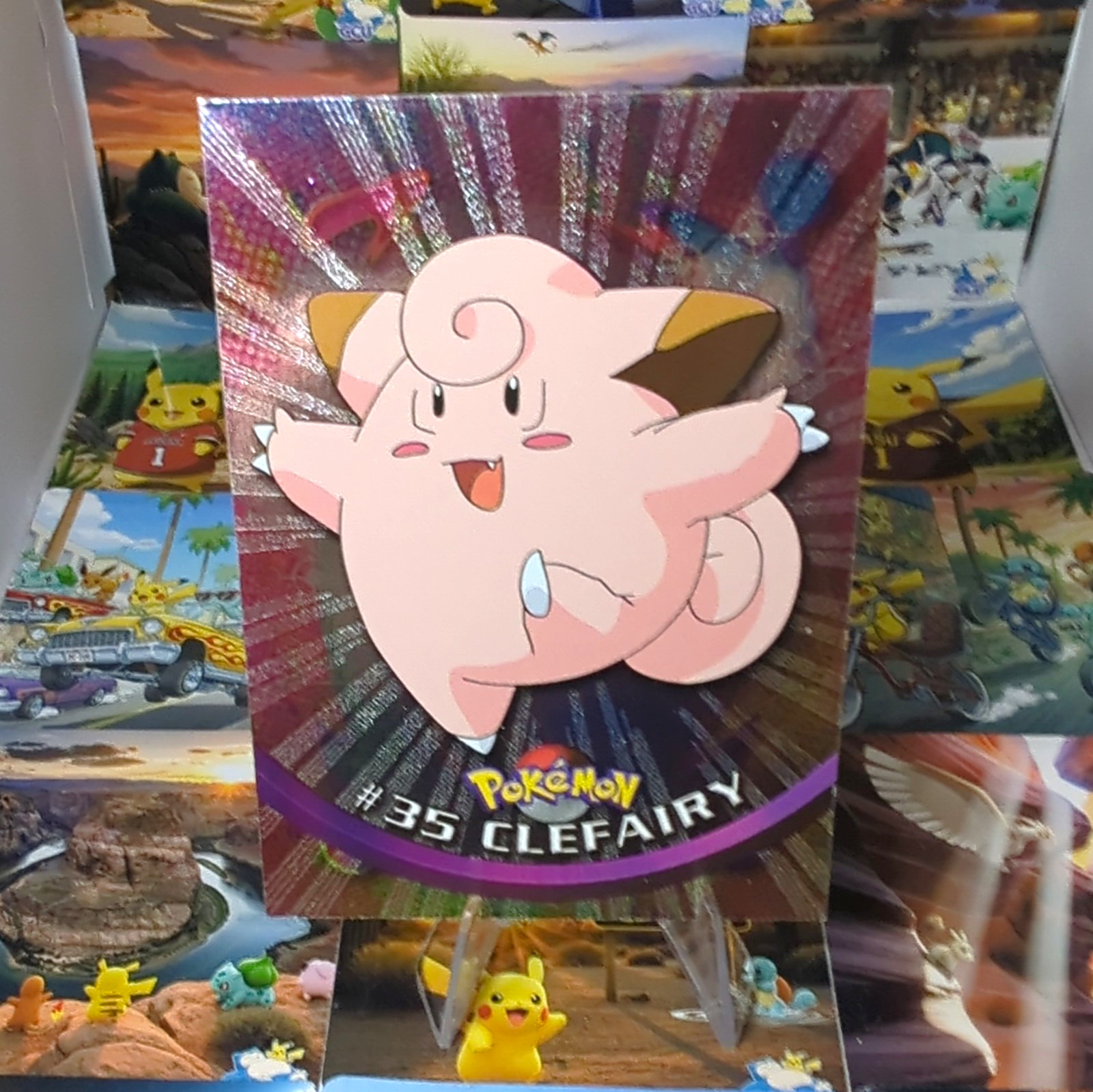 Topps Pokémon TV Animation Edition #35 Clefairy Holographic 1999 English
