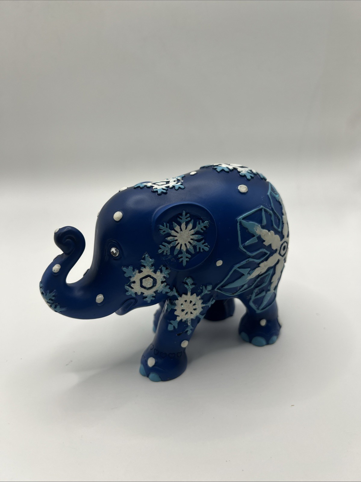 Elephant Parade Blue Elephant Snowflake Figurine Limited Edition 29 Of 10000