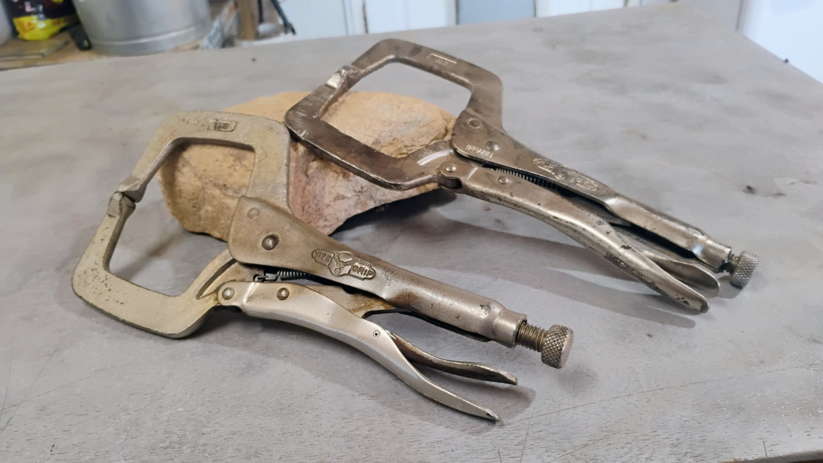 Lot of 2 Petersen Dewitt  & Irwin *The Original* Vise-Grip 11R C-Clamps USA Made