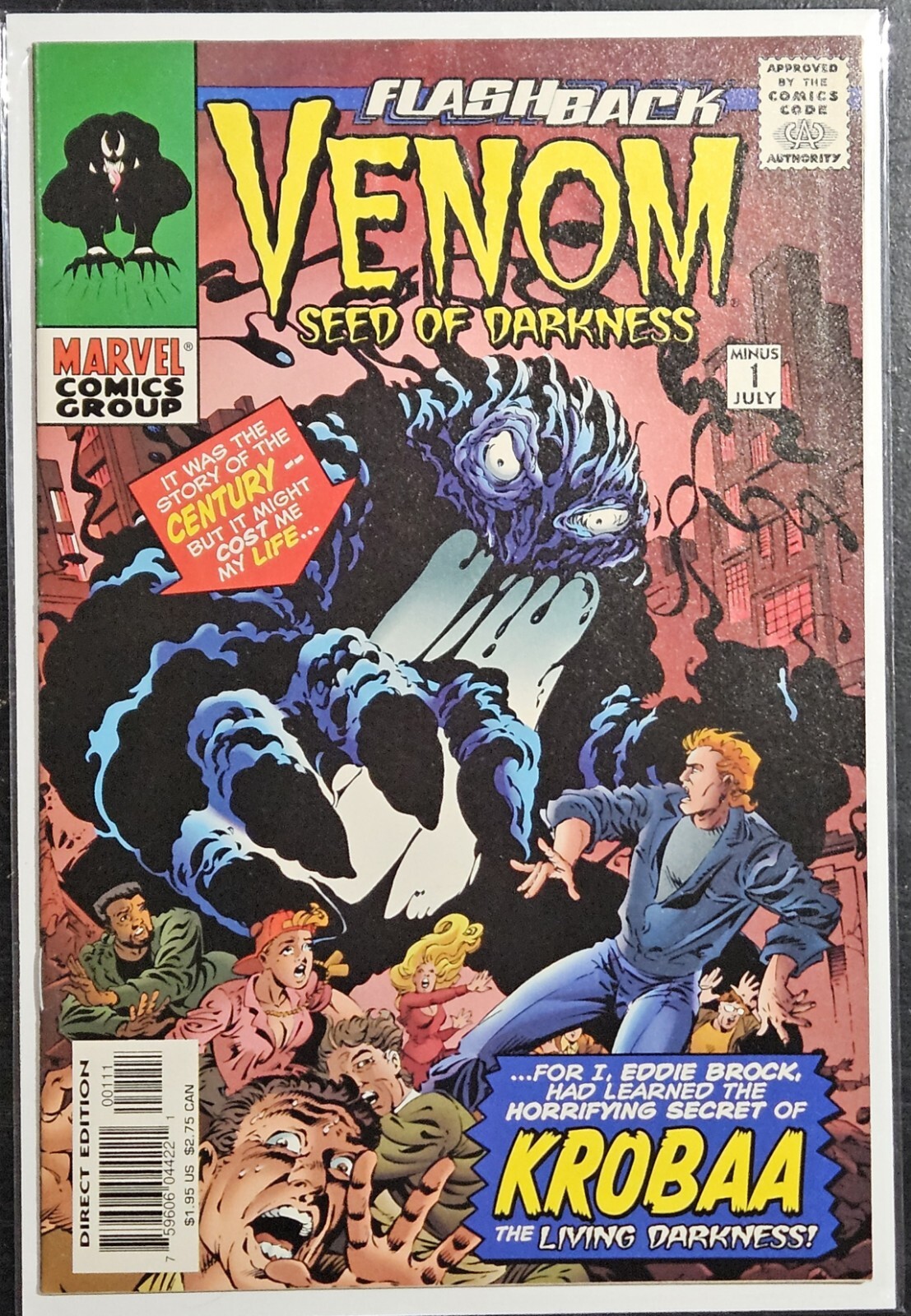 Venom Seed of Darkness #1 1st App of Krobaa Marvel Flashback 1997 Marvel Comics