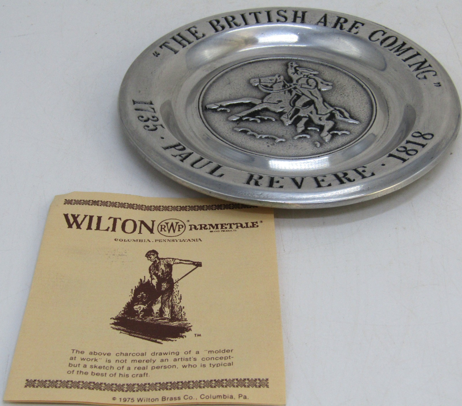 Vintage 1975 Wilton Brass Co, 6\