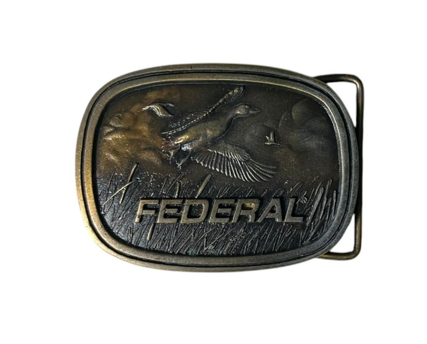 Federal Ducks Indiana Metal Craft Belt Buckle 3\